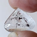 Moving Carbon Sand Enhydro Quartz – Clear Quartz Freeform with Floating Inclusions