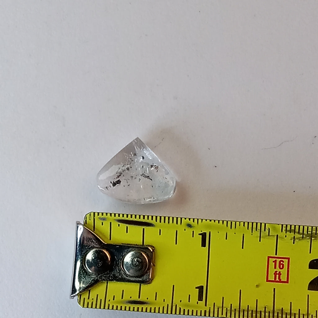 Moving Carbon Sand Enhydro Quartz – Clear Quartz Freeform with Floating Inclusions