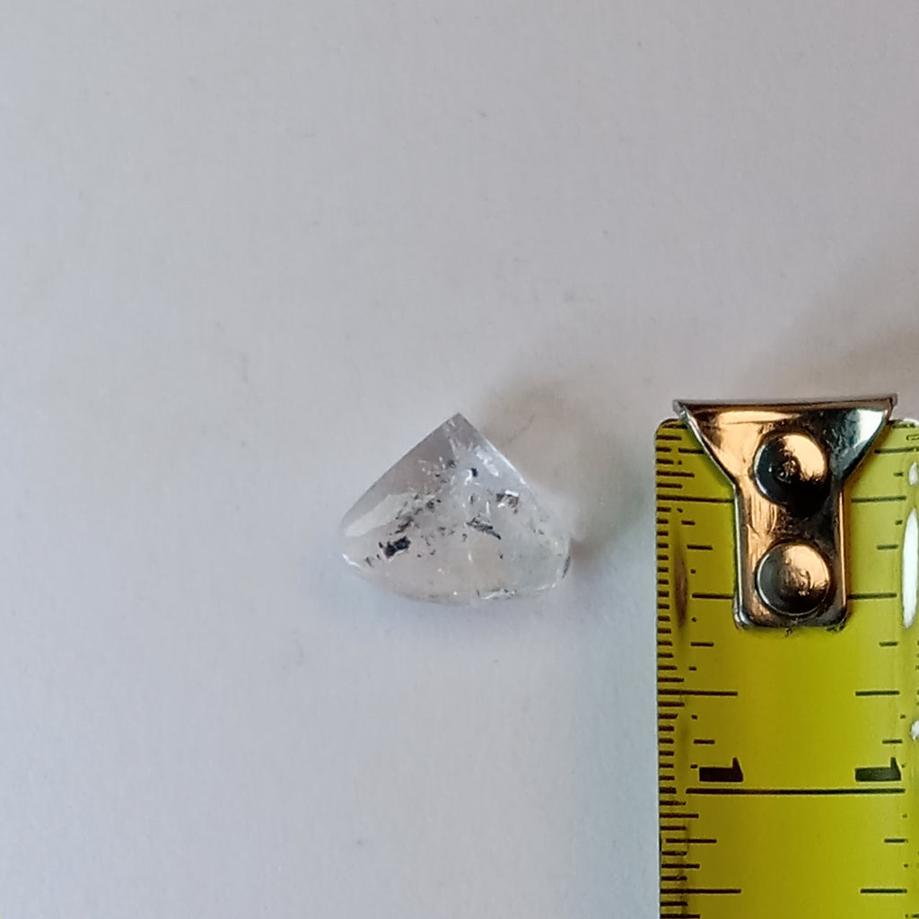 Moving Carbon Sand Enhydro Quartz – Clear Quartz Freeform with Floating Inclusions