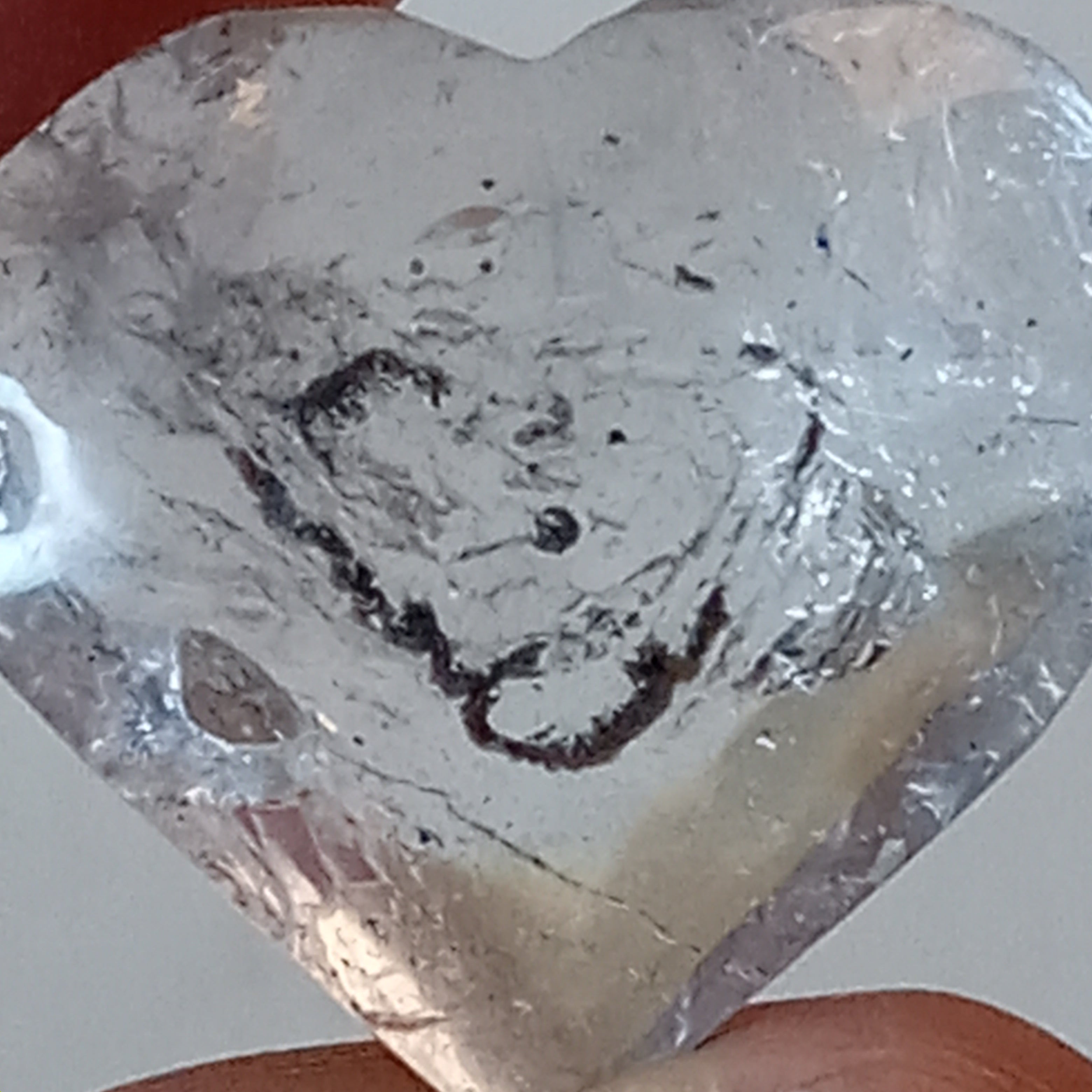 Moving Carbon Speck Enhydro Quartz Heart – Clear Quartz Heart Carving