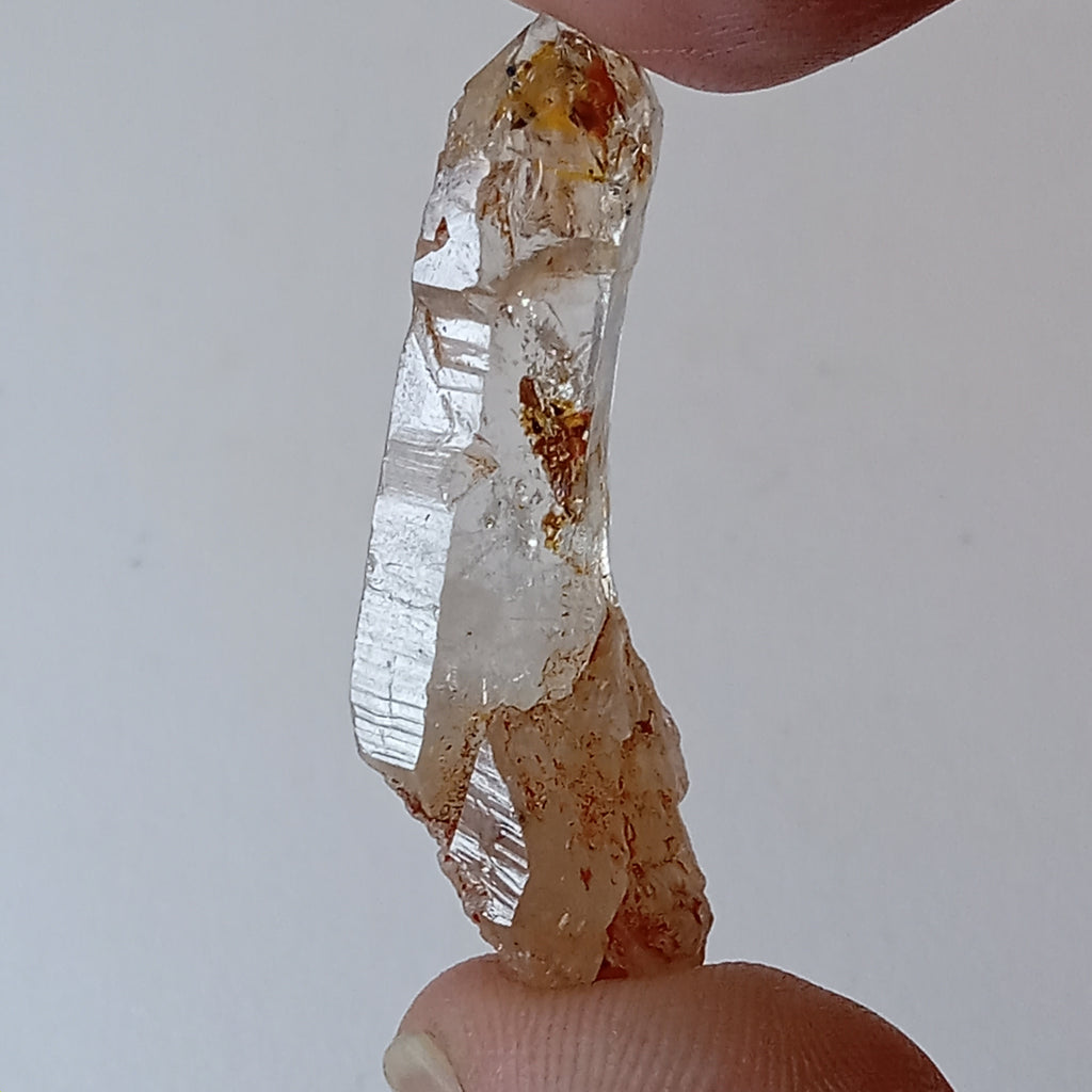 Scepter Enhydro Petroleum Quartz with Visible Oil Bubble & UV Reactive Inclusions