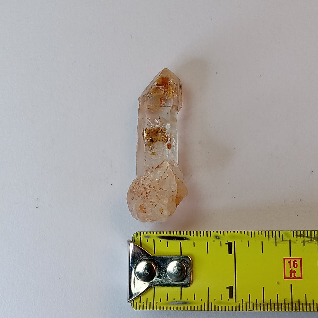 Scepter Enhydro Petroleum Quartz with Visible Oil Bubble & UV Reactive Inclusions