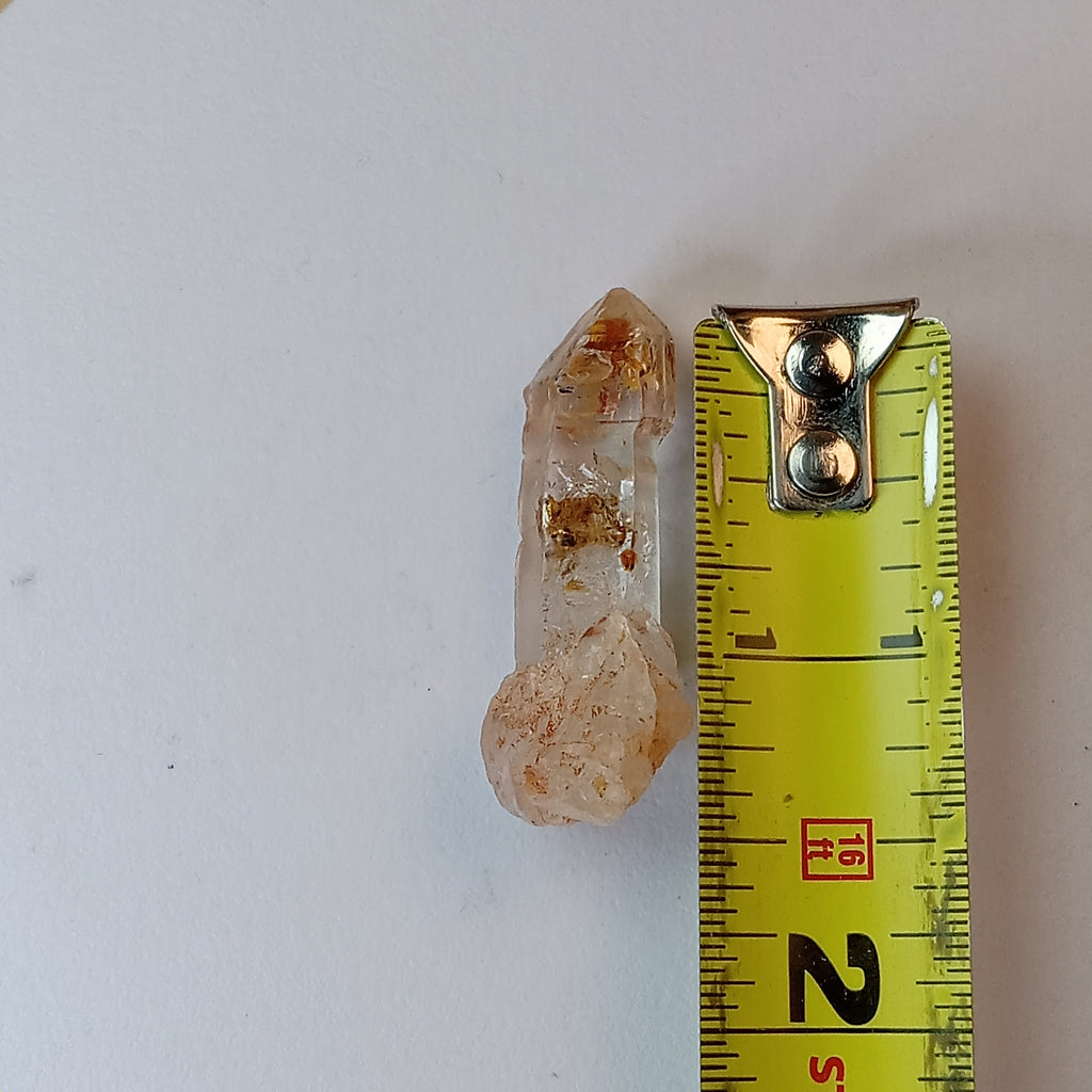 Scepter Enhydro Petroleum Quartz with Visible Oil Bubble & UV Reactive Inclusions