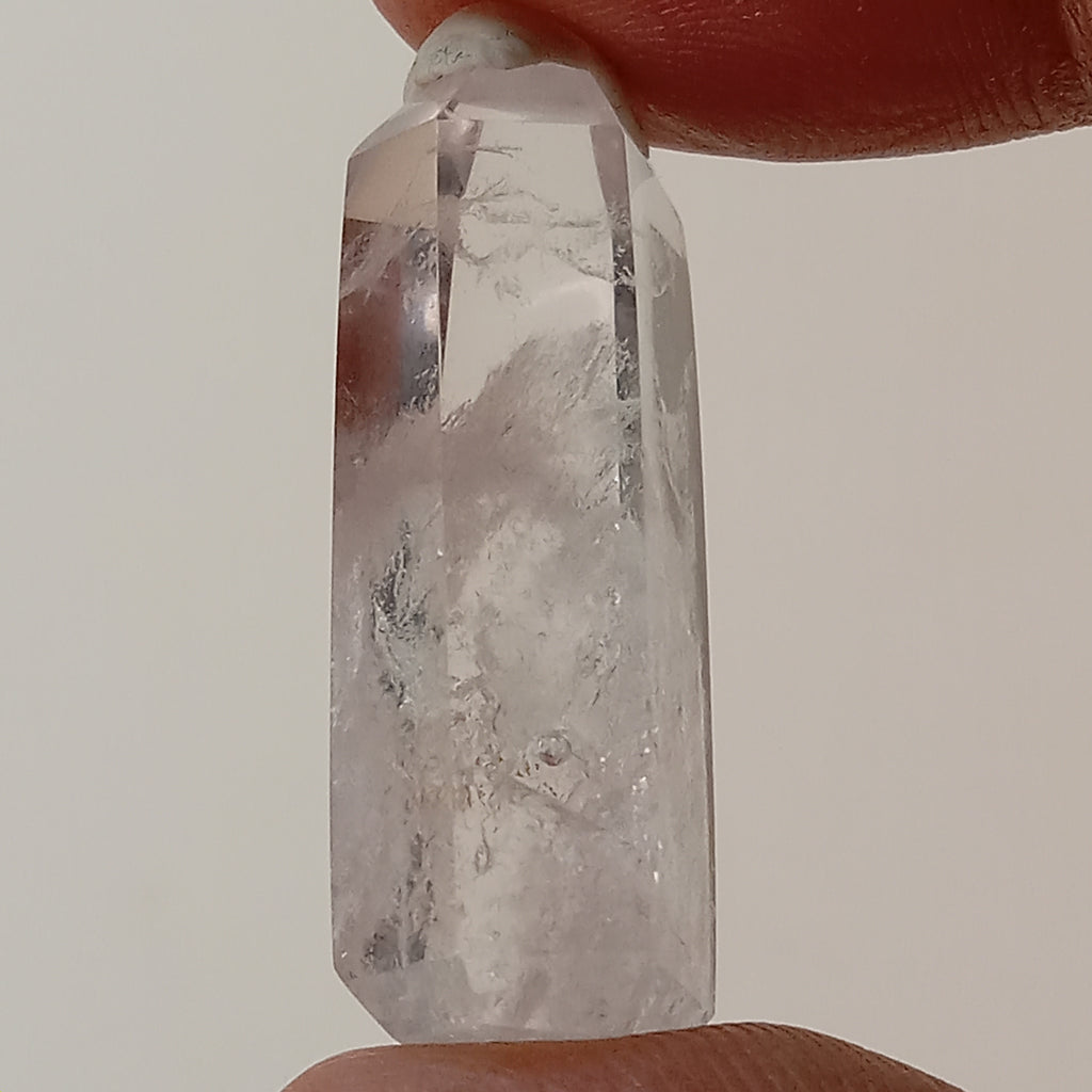 Mini Enhydro Quartz Tower with Visible Moving Bubble