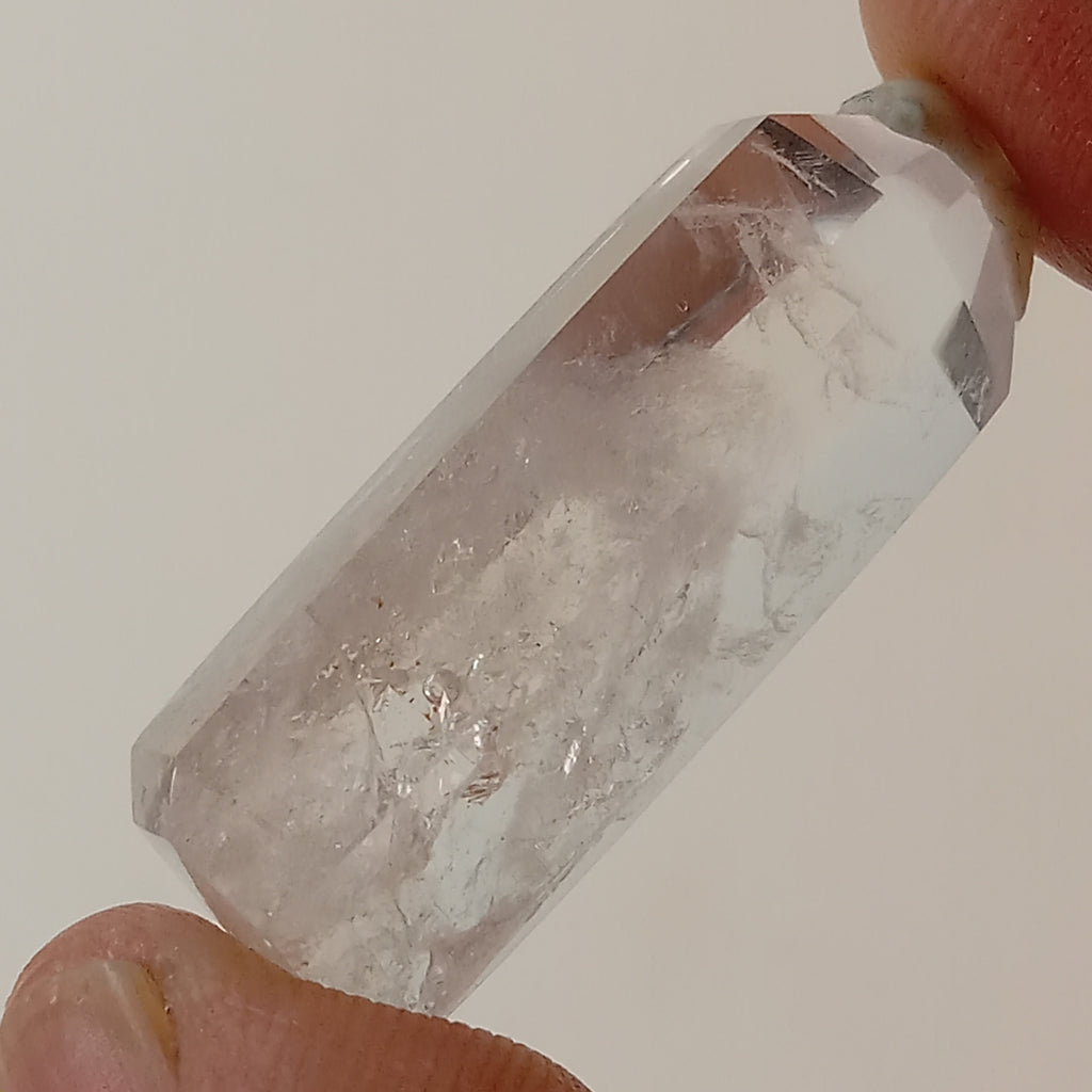 Mini Enhydro Quartz Tower with Visible Moving Bubble