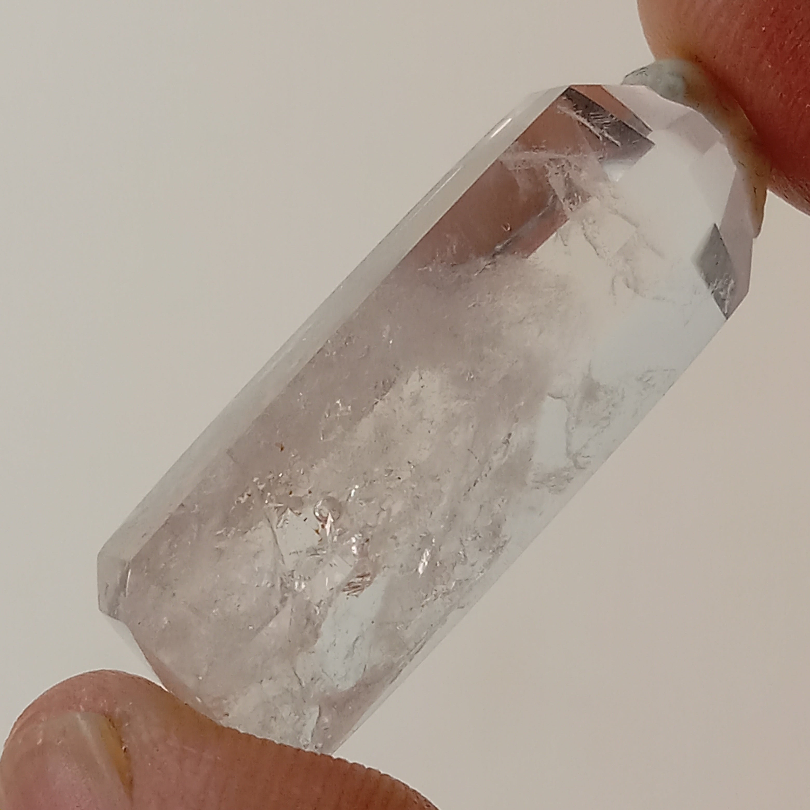 Mini Enhydro Quartz Tower with Visible Moving Bubble