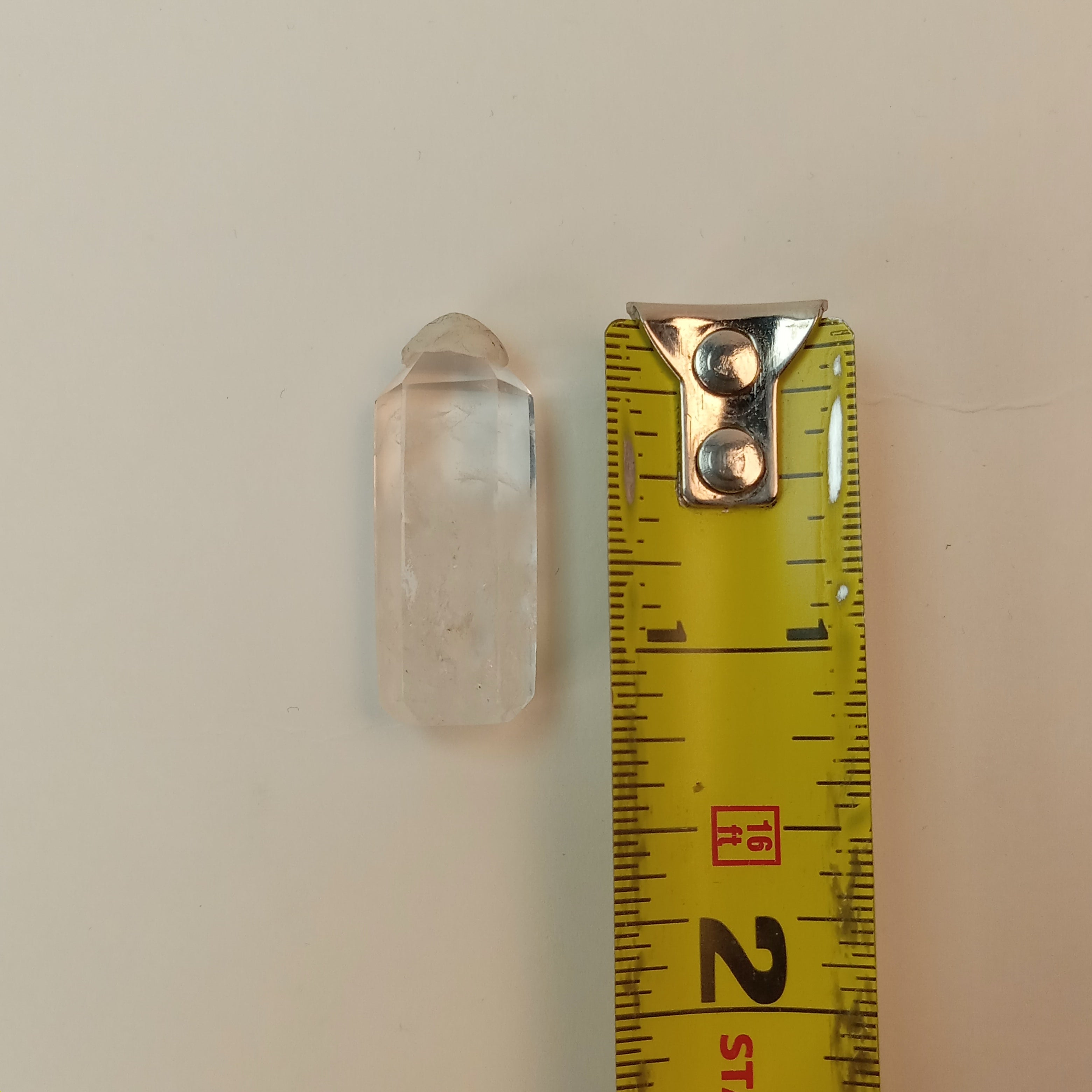 Mini Enhydro Quartz Tower with Visible Moving Bubble