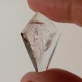 Double-Terminated Enhydro Quartz Bubble with UV Reactive Liquid