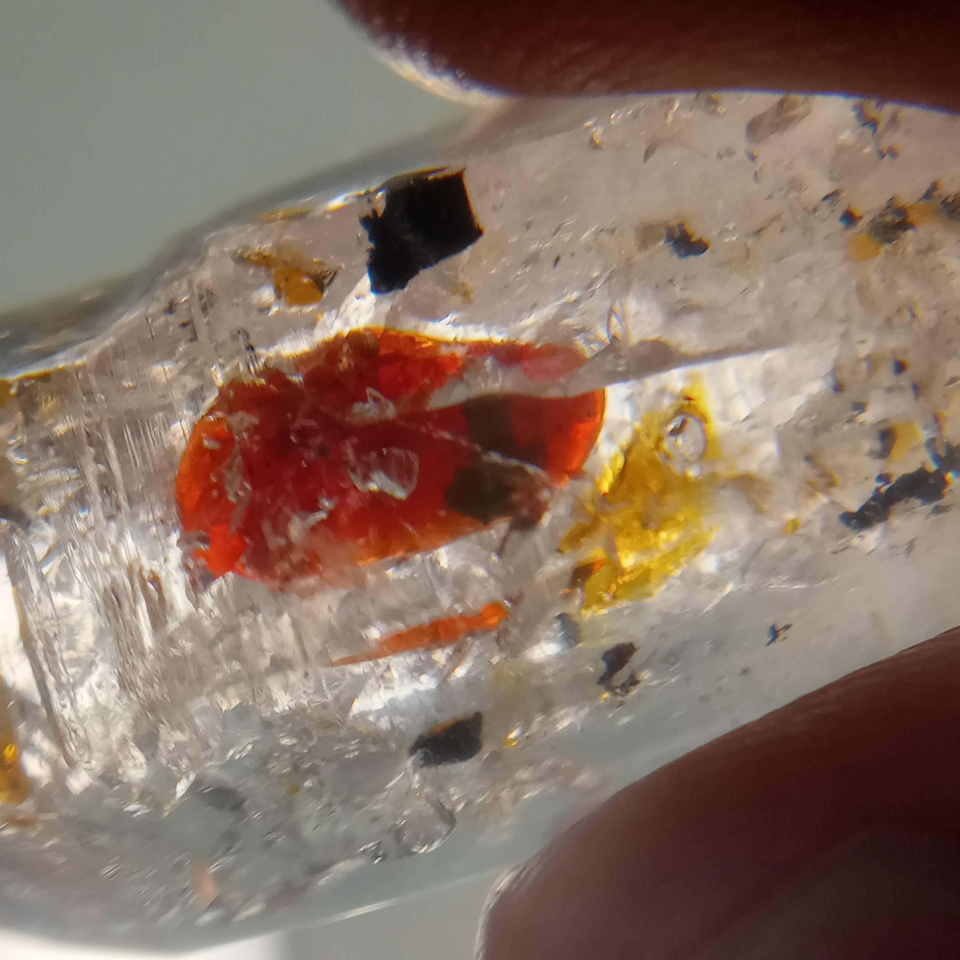 Petroleum Enhydro Quartz with Multiple Moving Inclusions and UV-Reactive Oil Chambers