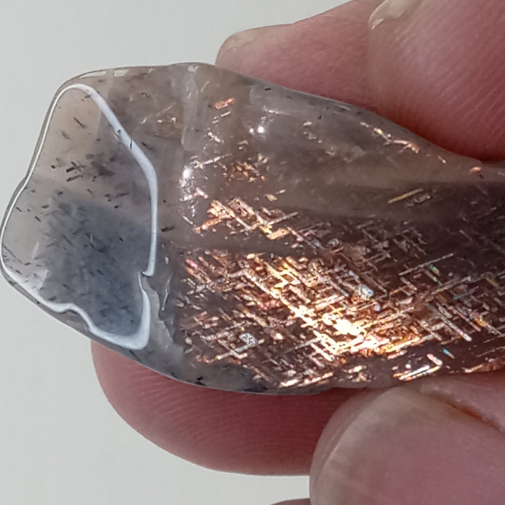 Rainbow Lattice Sunstone Polished Specimen | Tanzania | 10g