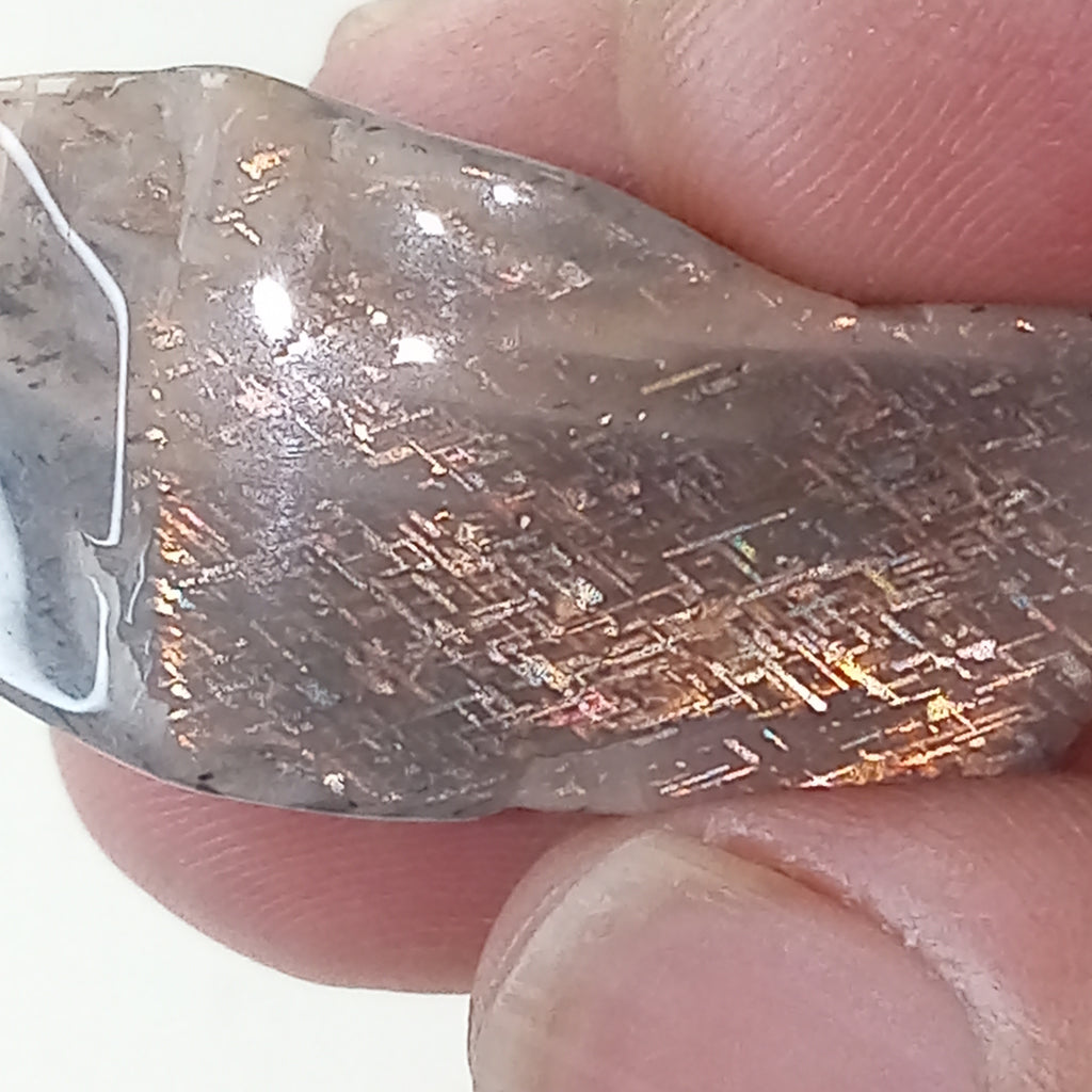 Rainbow Lattice Sunstone Polished Specimen | Tanzania | 10g