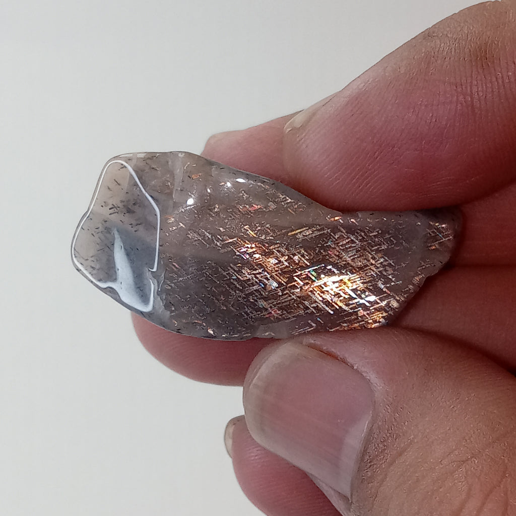 Rainbow Lattice Sunstone Polished Specimen | Tanzania | 10g