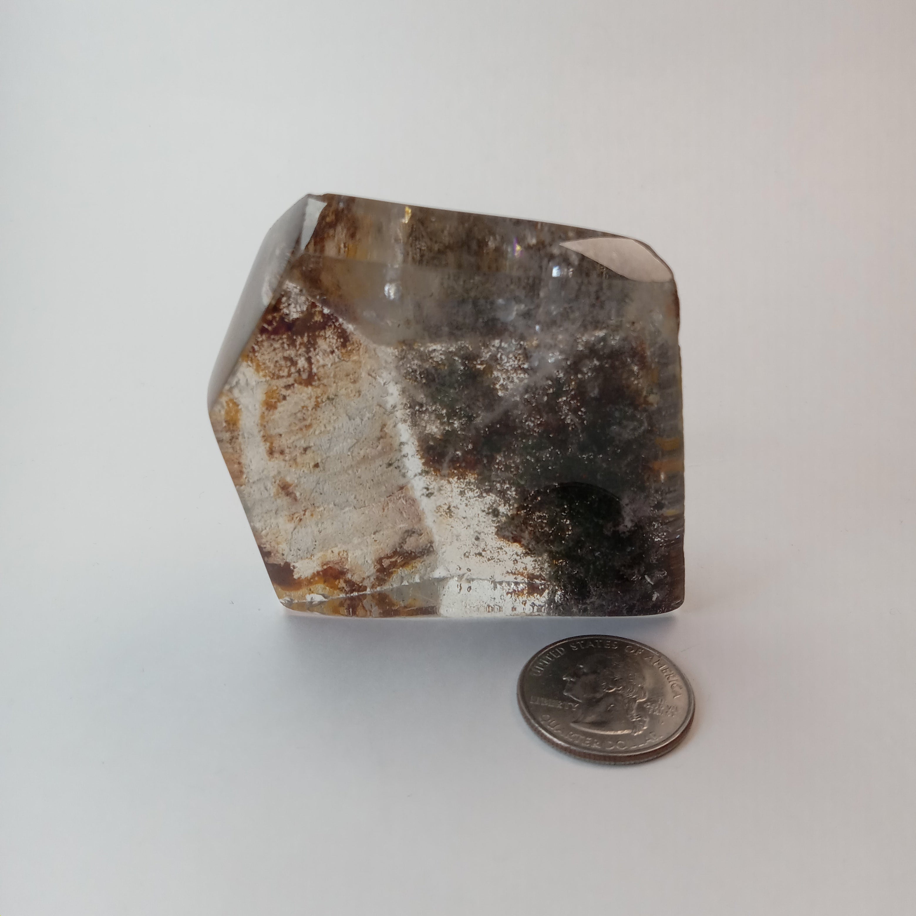 Garden Quartz Freeform with Scenic Landscape Inclusions