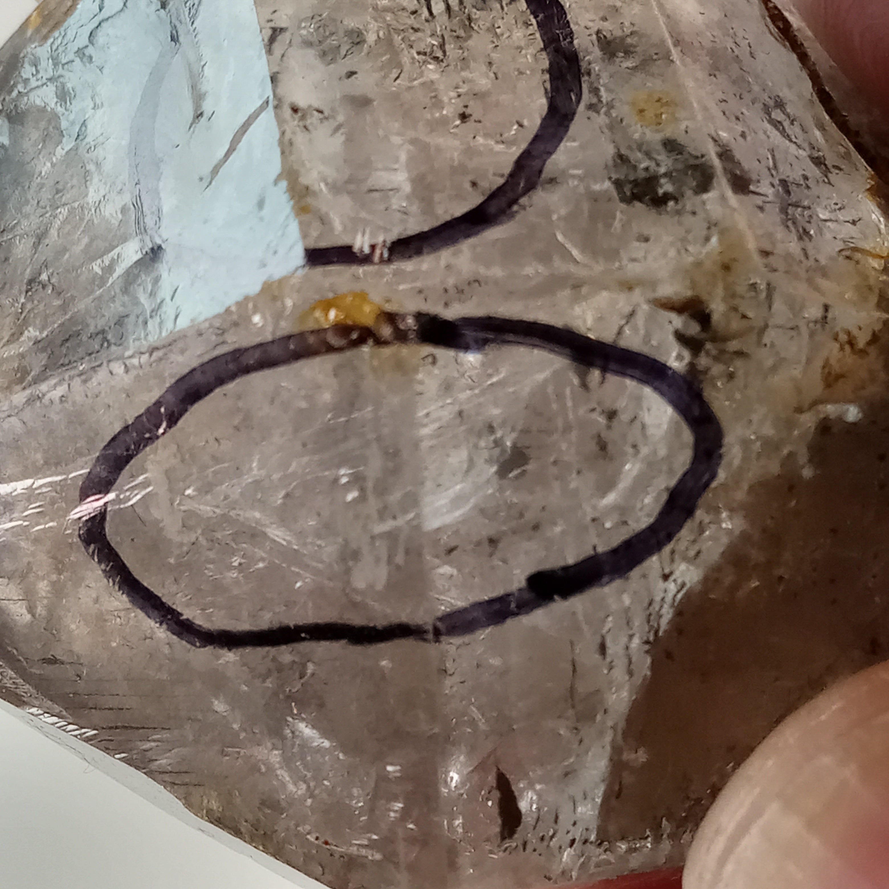 Raw Enhydro Quartz Crystal with Two Visible Moving Bubbles | Natural Double Enhydro Specimen
