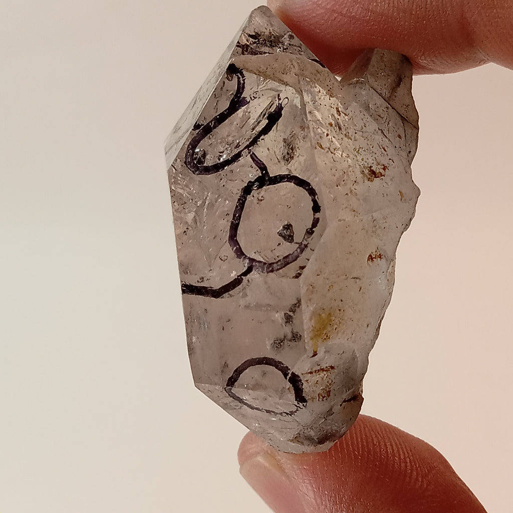 Raw Enhydro Quartz Crystal with 11 Visible Moving Inclusions | Collector Enhydro Specimen