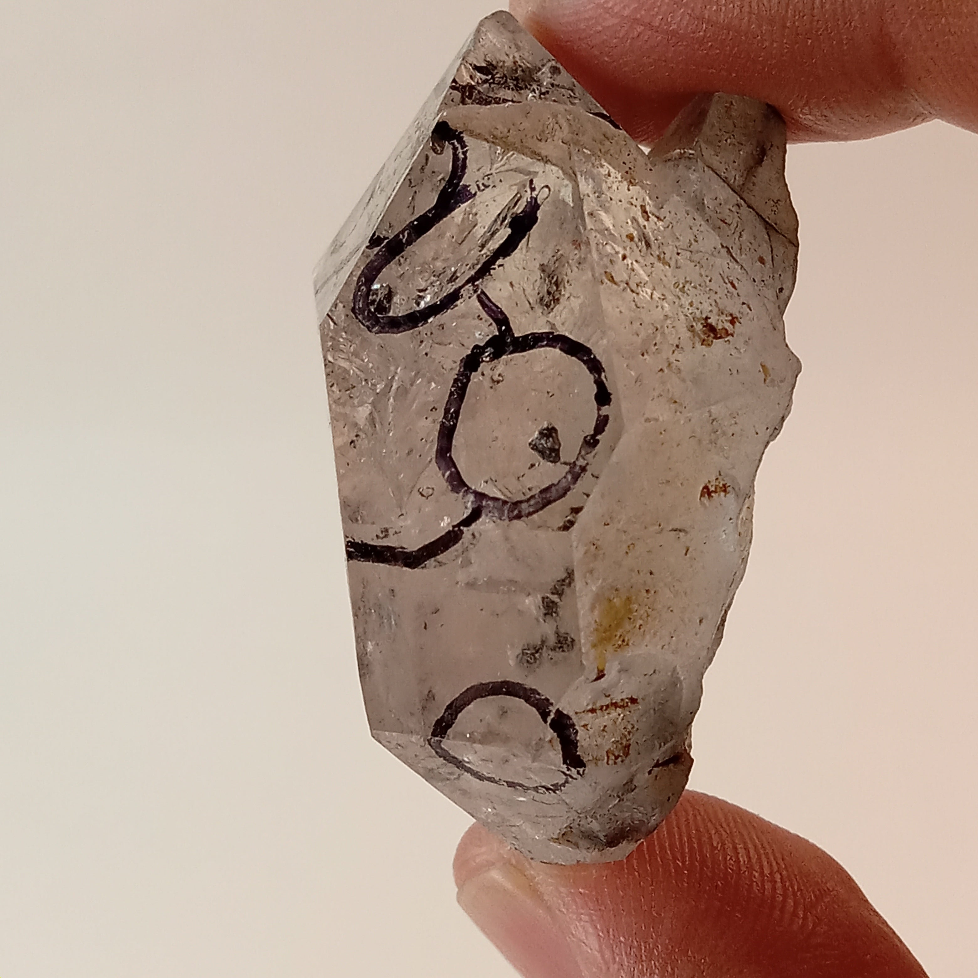 Raw Enhydro Quartz Crystal with 11 Visible Moving Inclusions | Collector Enhydro Specimen