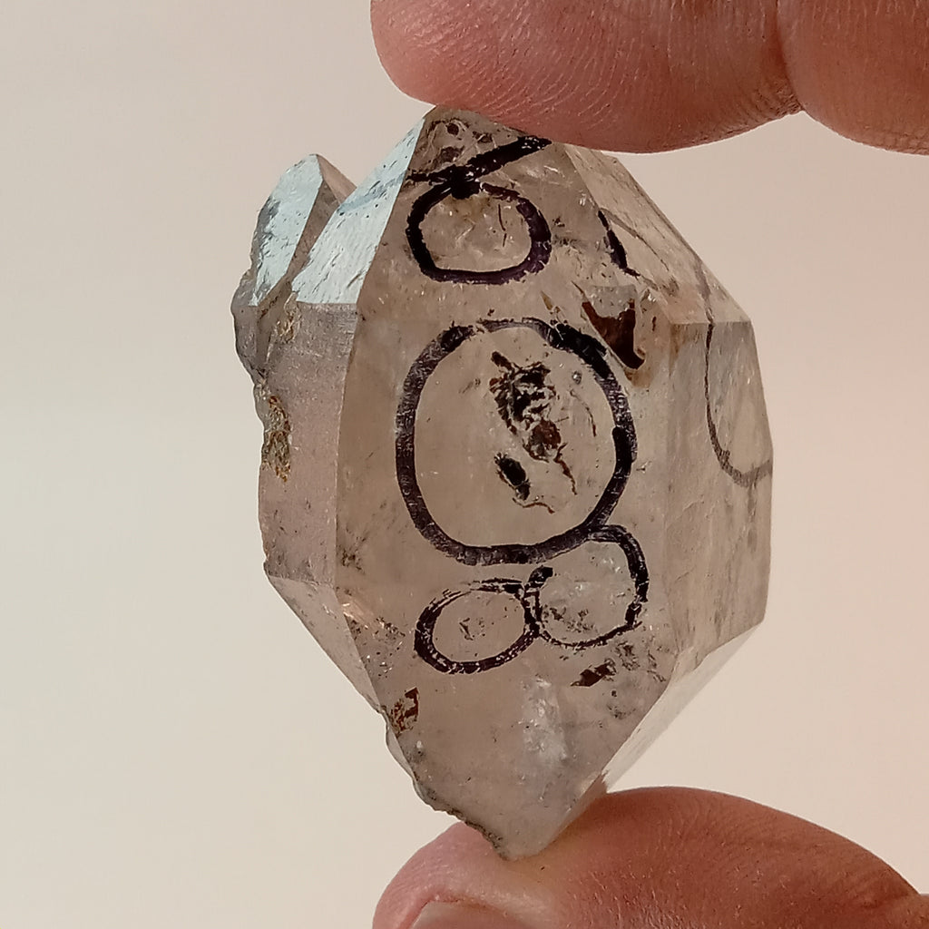 Raw Enhydro Quartz Crystal with 11 Visible Moving Inclusions | Collector Enhydro Specimen