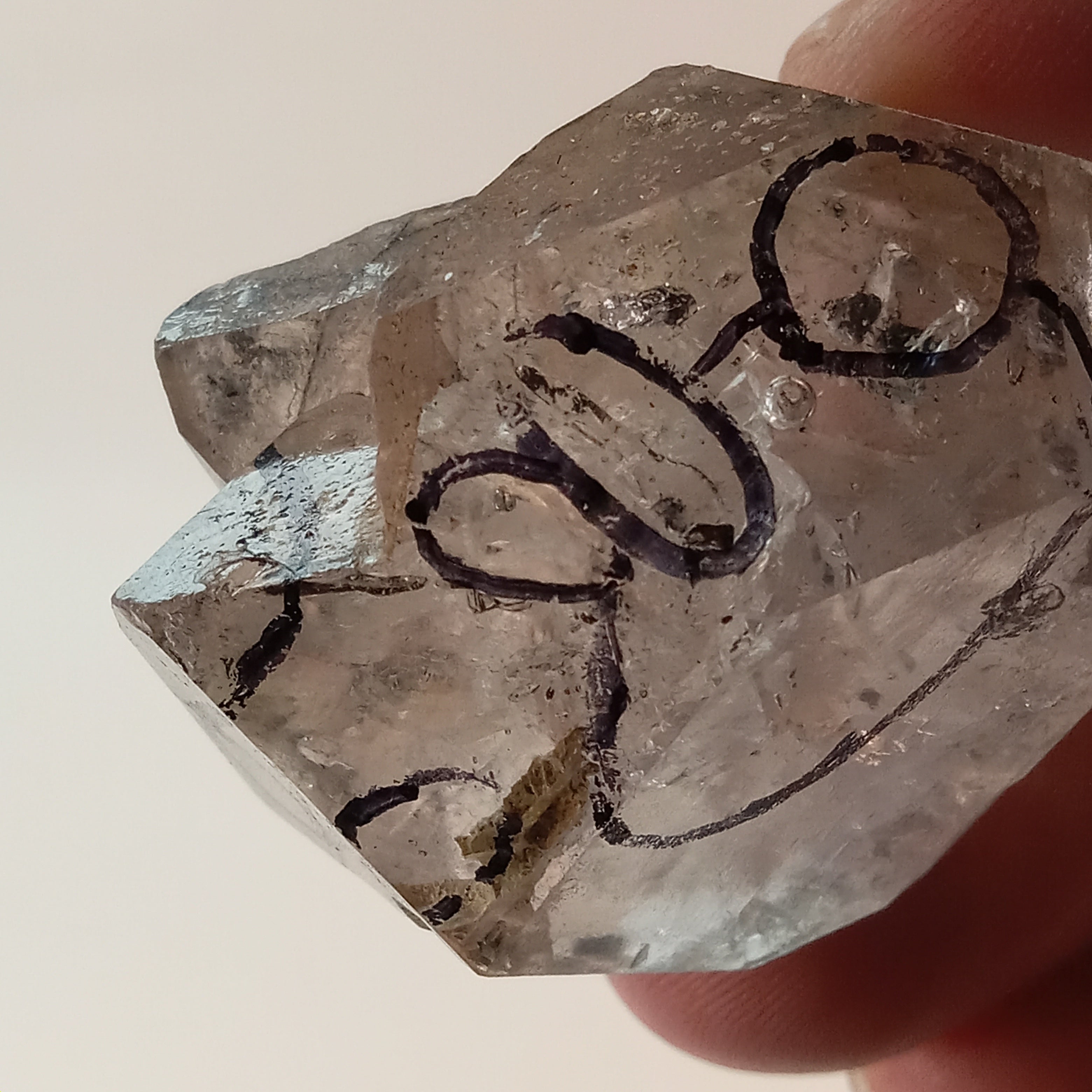 Raw Enhydro Quartz Crystal with 11 Visible Moving Inclusions | Collector Enhydro Specimen