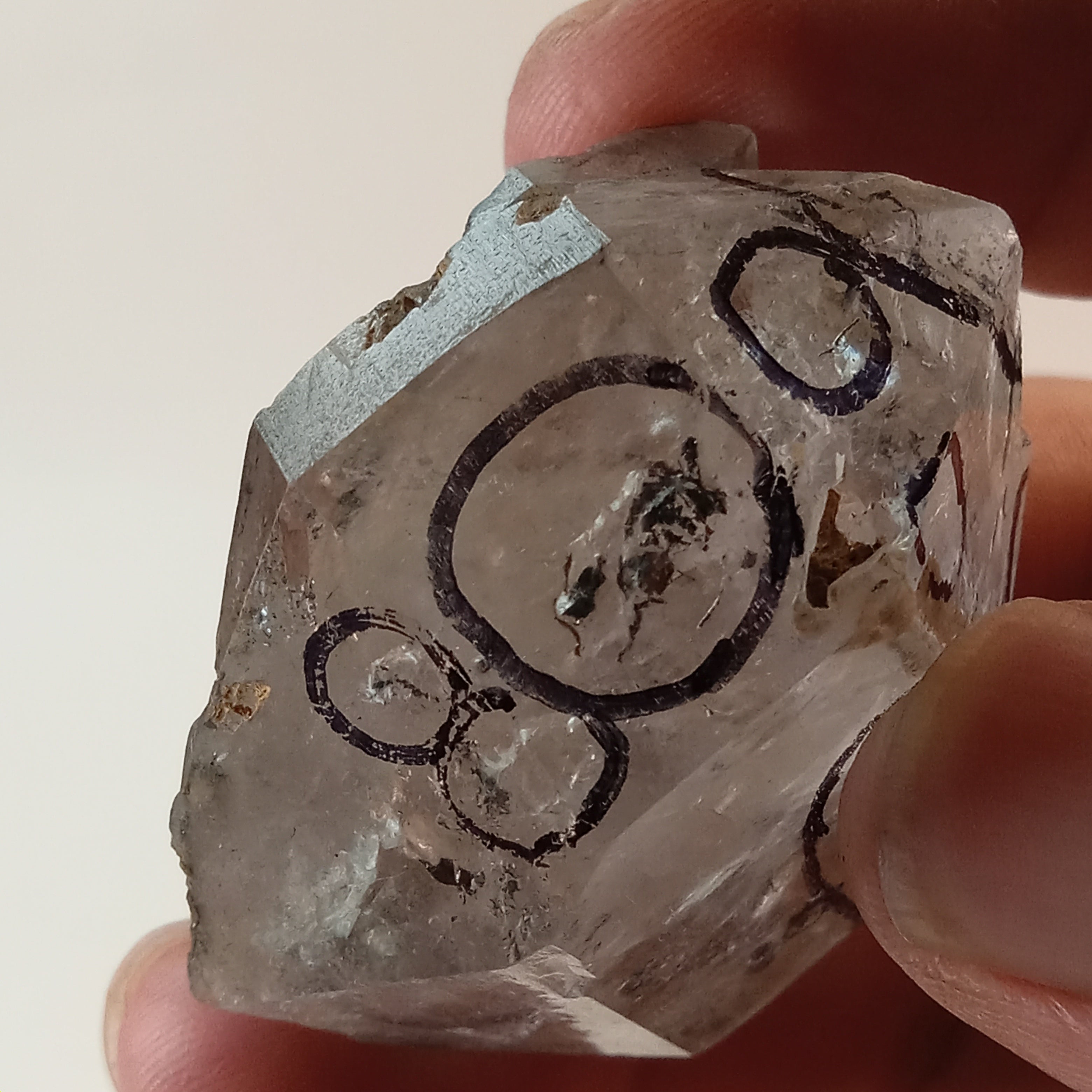 Raw Enhydro Quartz Crystal with 11 Visible Moving Inclusions | Collector Enhydro Specimen