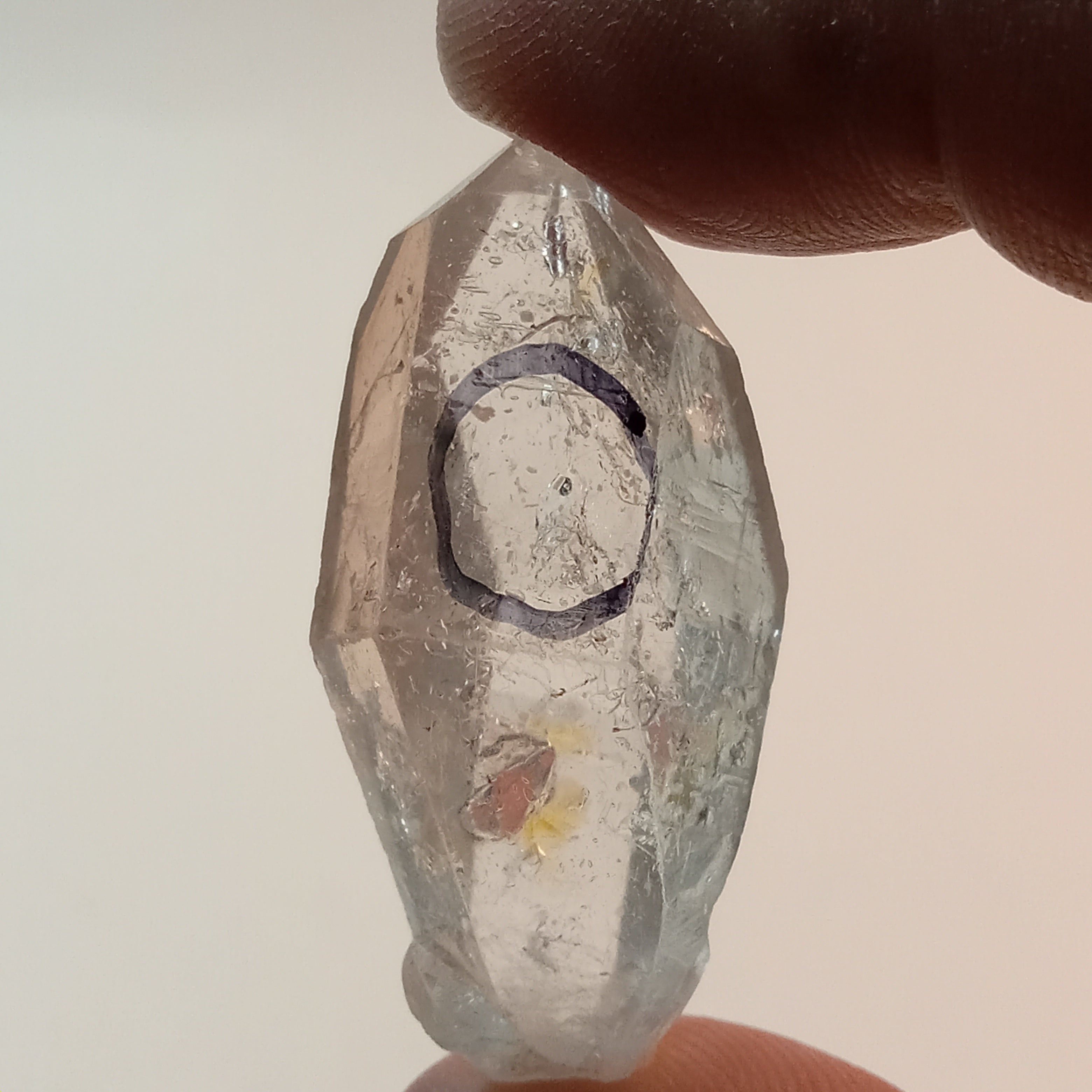 Raw Enhydro Quartz Crystal with Visible Moving Bubble | Natural Collector Specimen
