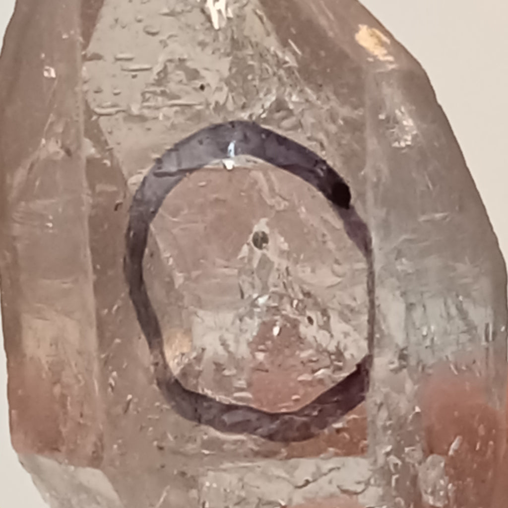 Raw Enhydro Quartz Crystal with Visible Moving Bubble | Natural Collector Specimen