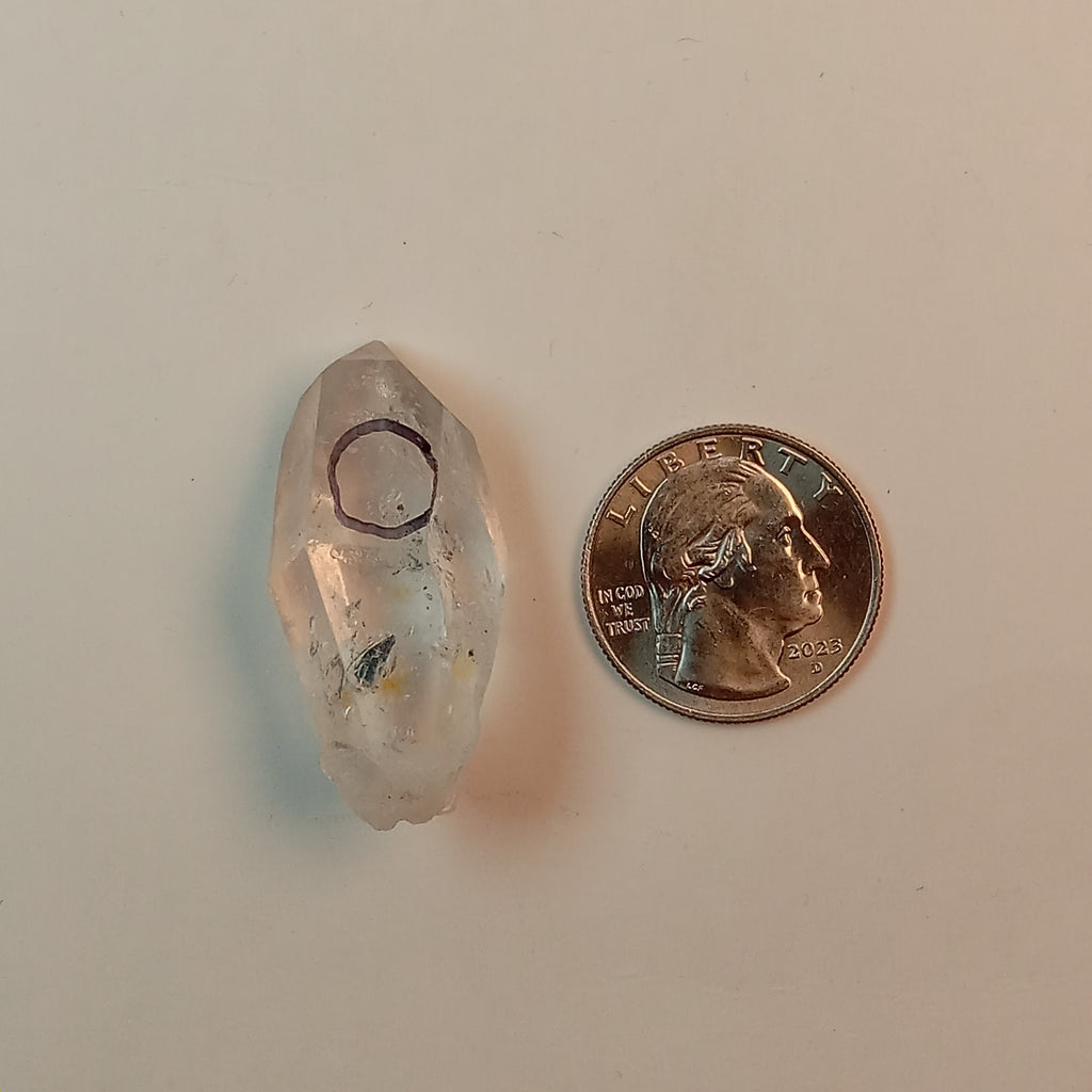 Raw Enhydro Quartz Crystal with Visible Moving Bubble | Natural Collector Specimen