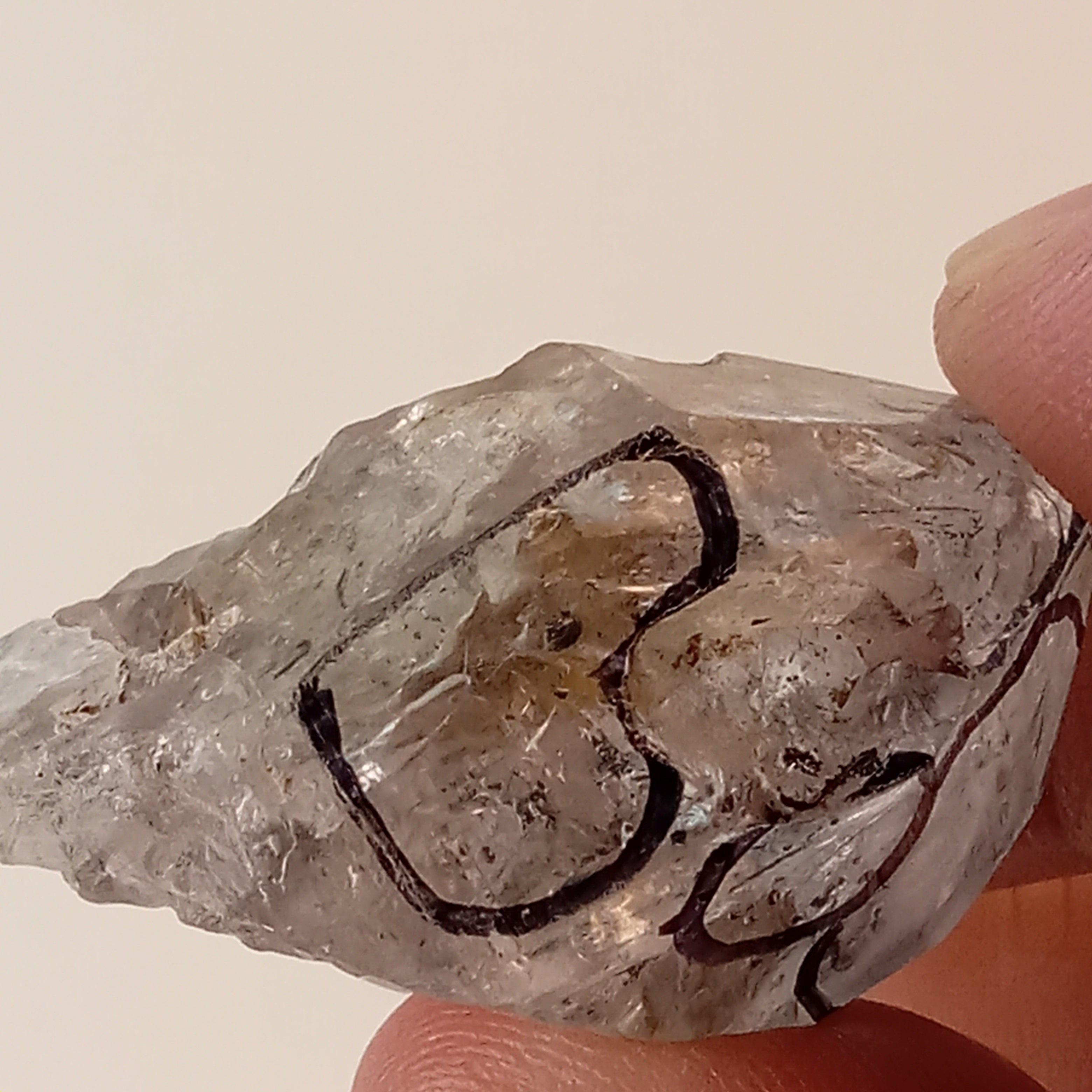 Raw Enhydro Quartz Crystal with Five Moving Inclusions | Loupe Included Collector Specimen