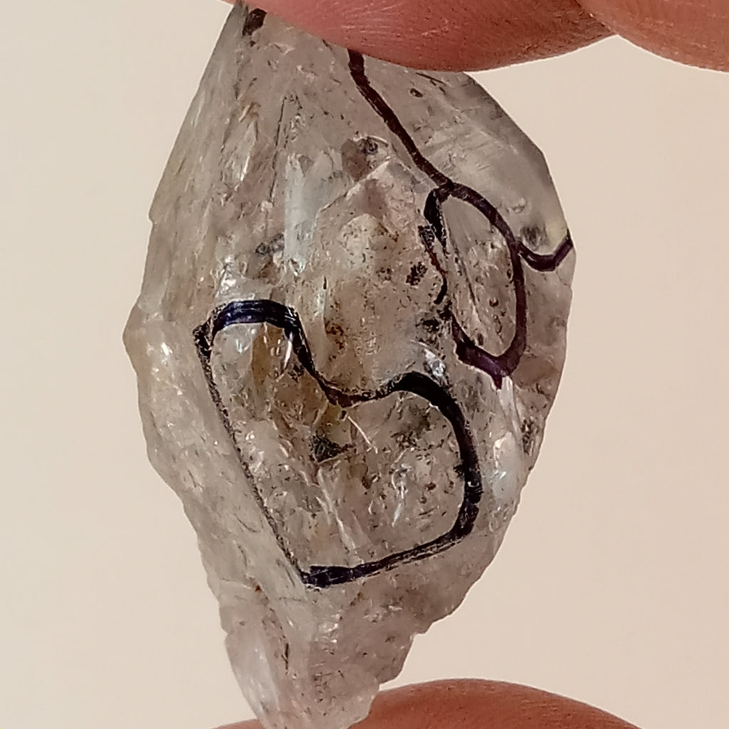 Raw Enhydro Quartz Crystal with Five Moving Inclusions | Loupe Included Collector Specimen