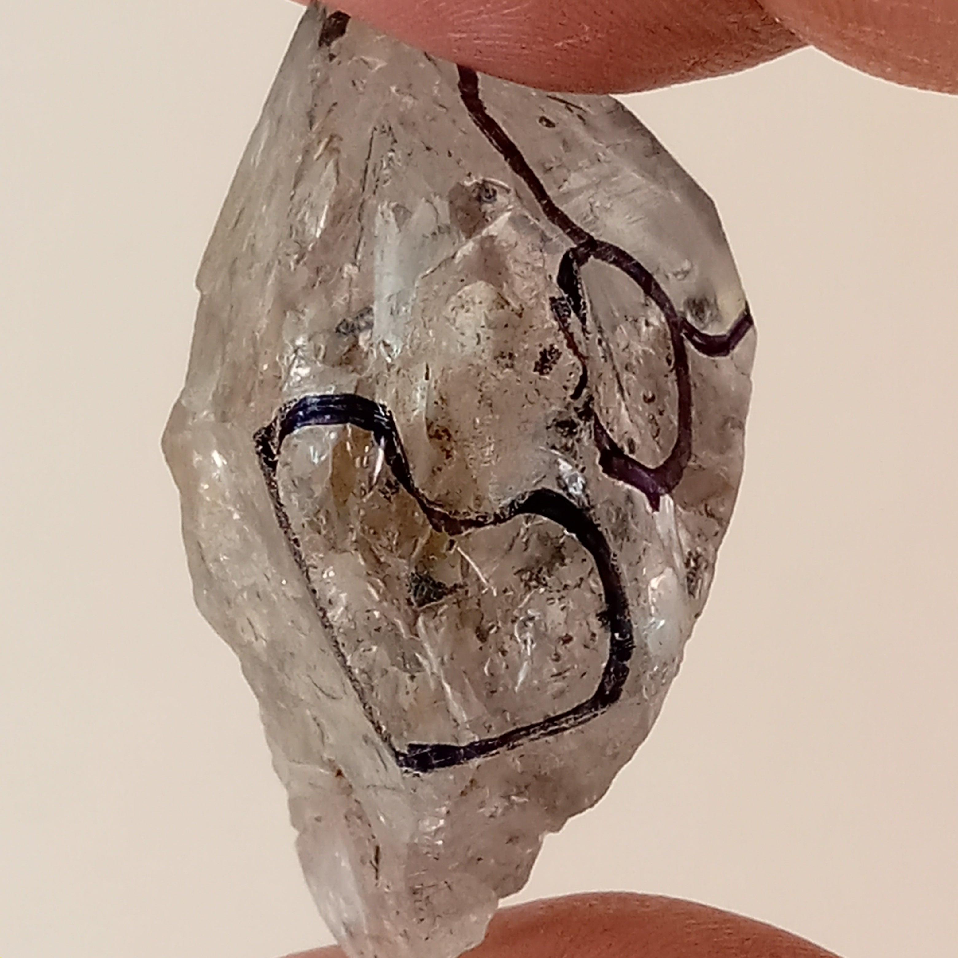 Raw Enhydro Quartz Crystal with Five Moving Inclusions | Loupe Included Collector Specimen
