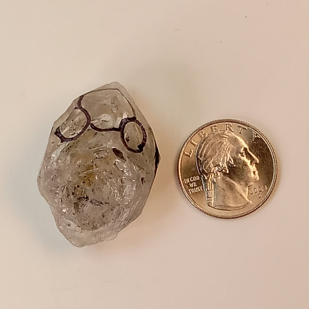 Raw Enhydro Quartz Crystal with Five Moving Inclusions | Loupe Included Collector Specimen