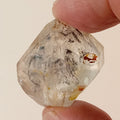 Raw Enhydro Quartz Crystal with Three Moving Carbon Bubbles and Moving Sand | Collector Specimen
