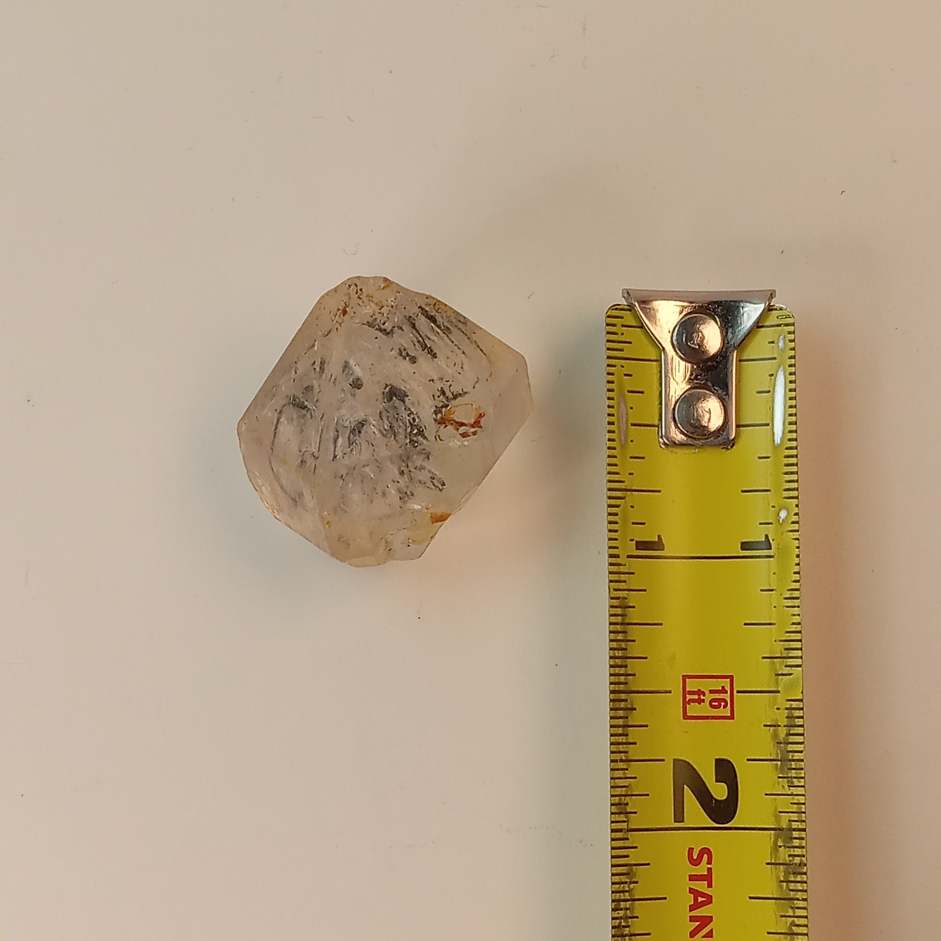 Raw Enhydro Quartz Crystal with Three Moving Carbon Bubbles and Moving Sand | Collector Specimen