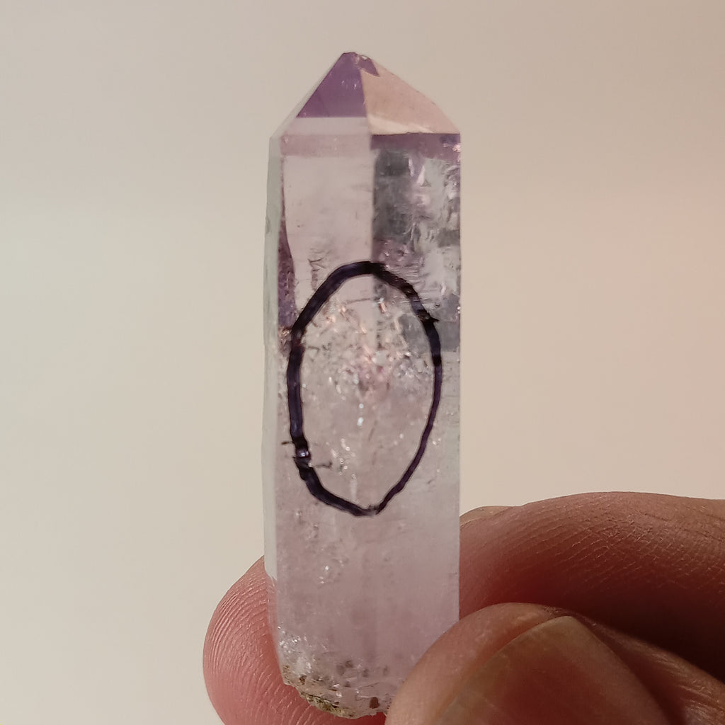 Enhydro Vera Cruz Amethyst Crystal | Visible Moving Bubble | Rosilla, Veracruz, Mexico