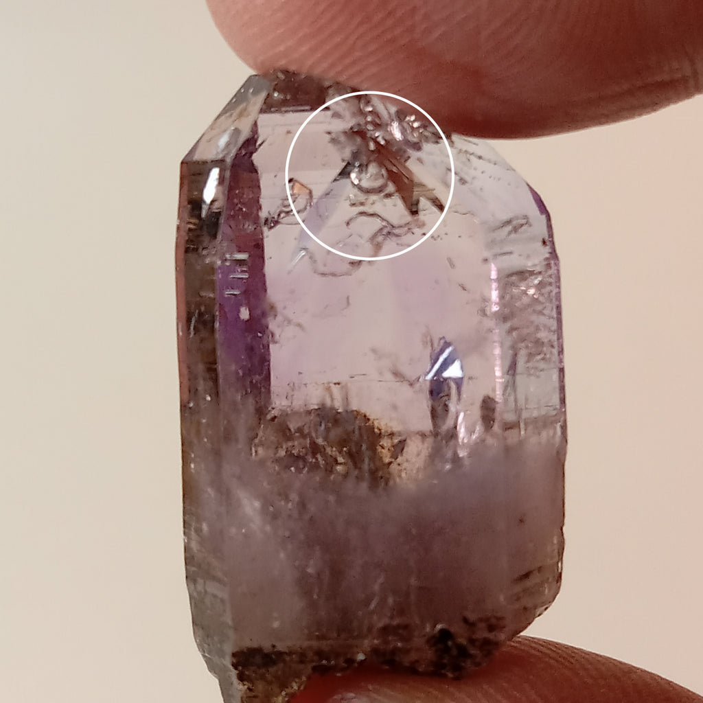 Enhydro Vera Cruz Amethyst Crystal | Visible Moving Bubble | Rosilla, Veracruz, Mexico