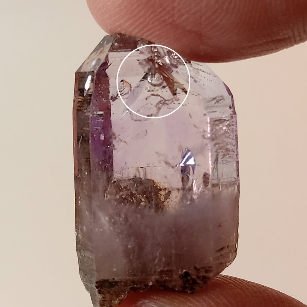 Enhydro Vera Cruz Amethyst Crystal | Visible Moving Bubble | Rosilla, Veracruz, Mexico