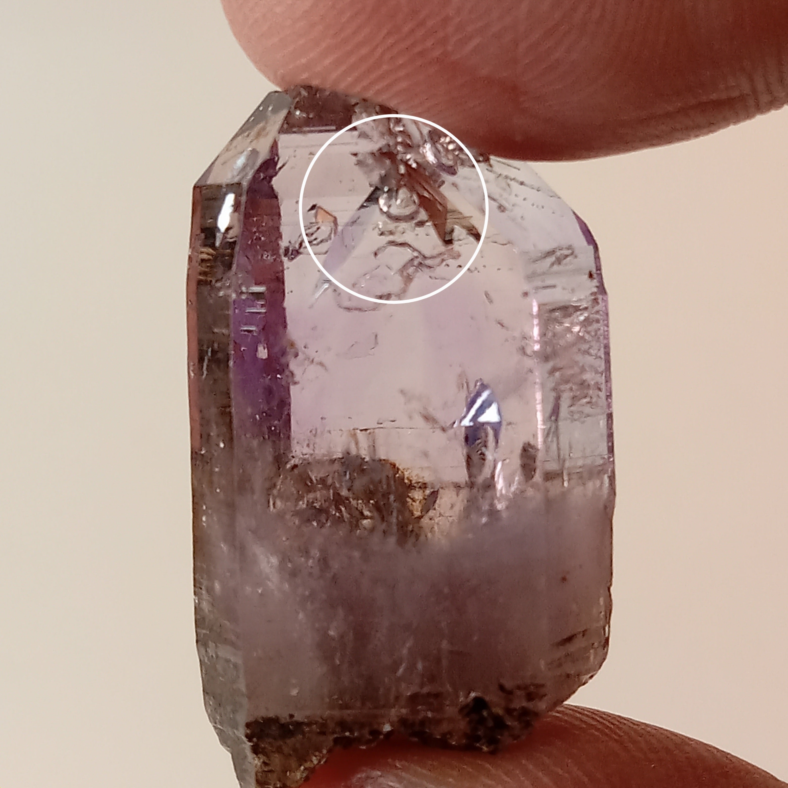 Enhydro Vera Cruz Amethyst Crystal | Visible Moving Bubble | Rosilla, Veracruz, Mexico
