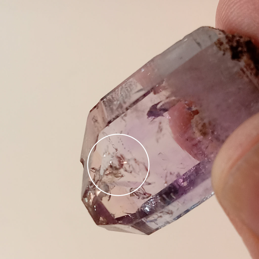 Enhydro Vera Cruz Amethyst Crystal | Visible Moving Bubble | Rosilla, Veracruz, Mexico