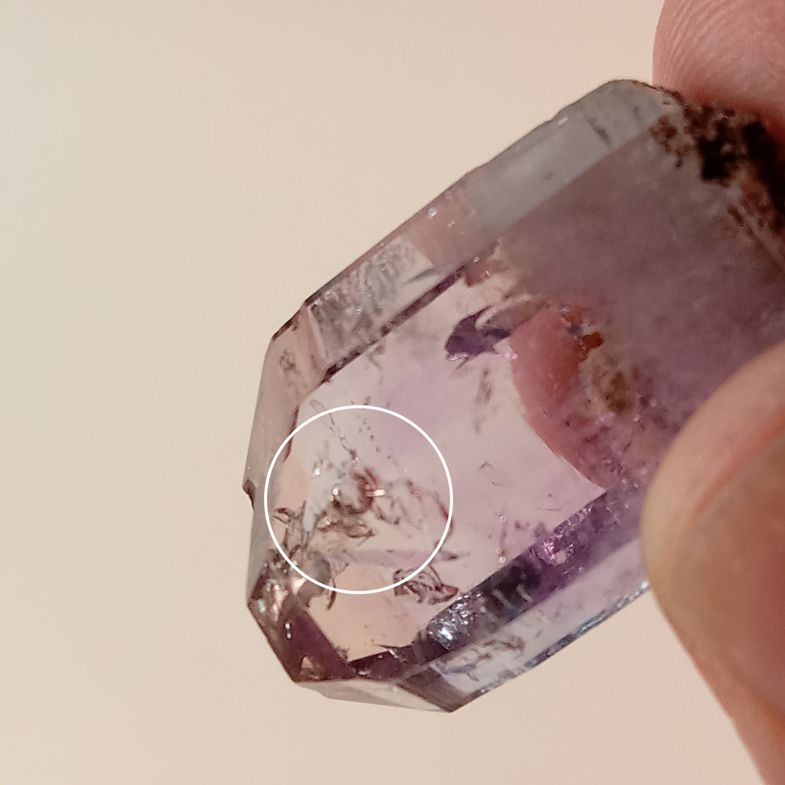 Enhydro Vera Cruz Amethyst Crystal | Visible Moving Bubble | Rosilla, Veracruz, Mexico