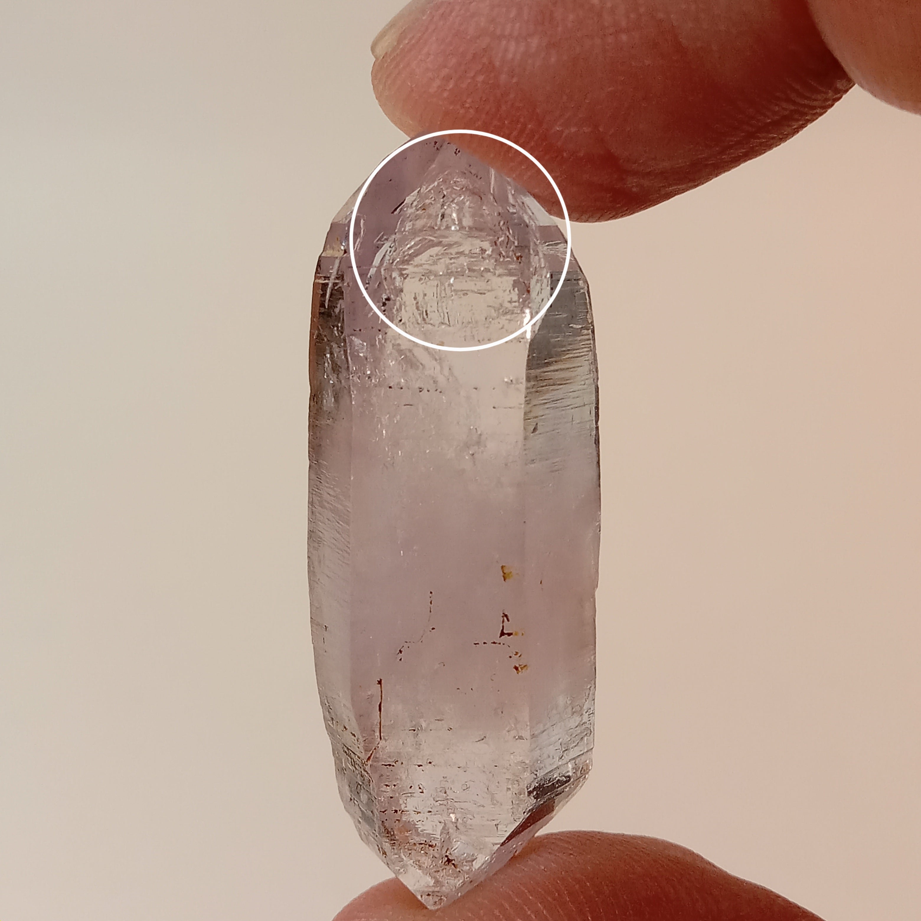 Vera Cruz Amethyst Enhydro Crystal | Moving Bubble Quartz | Double Terminated Collector Specimen | Veracruz, Mexico