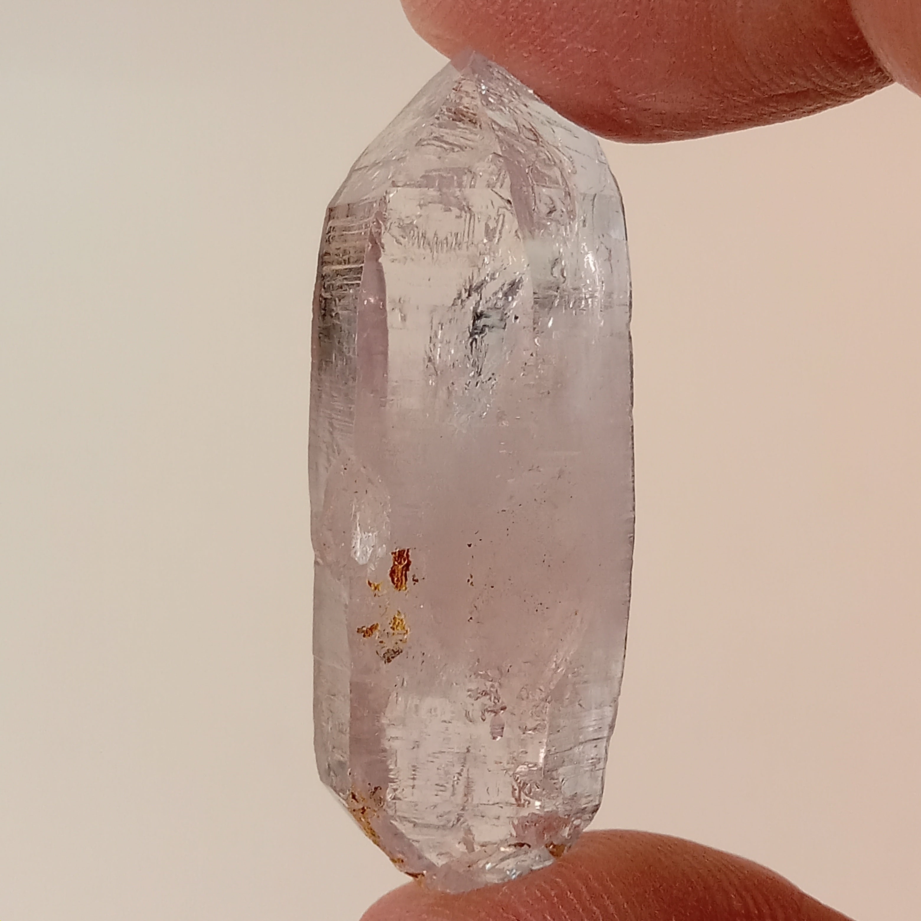 Vera Cruz Amethyst Enhydro Crystal | Moving Bubble Quartz | Double Terminated Collector Specimen | Veracruz, Mexico
