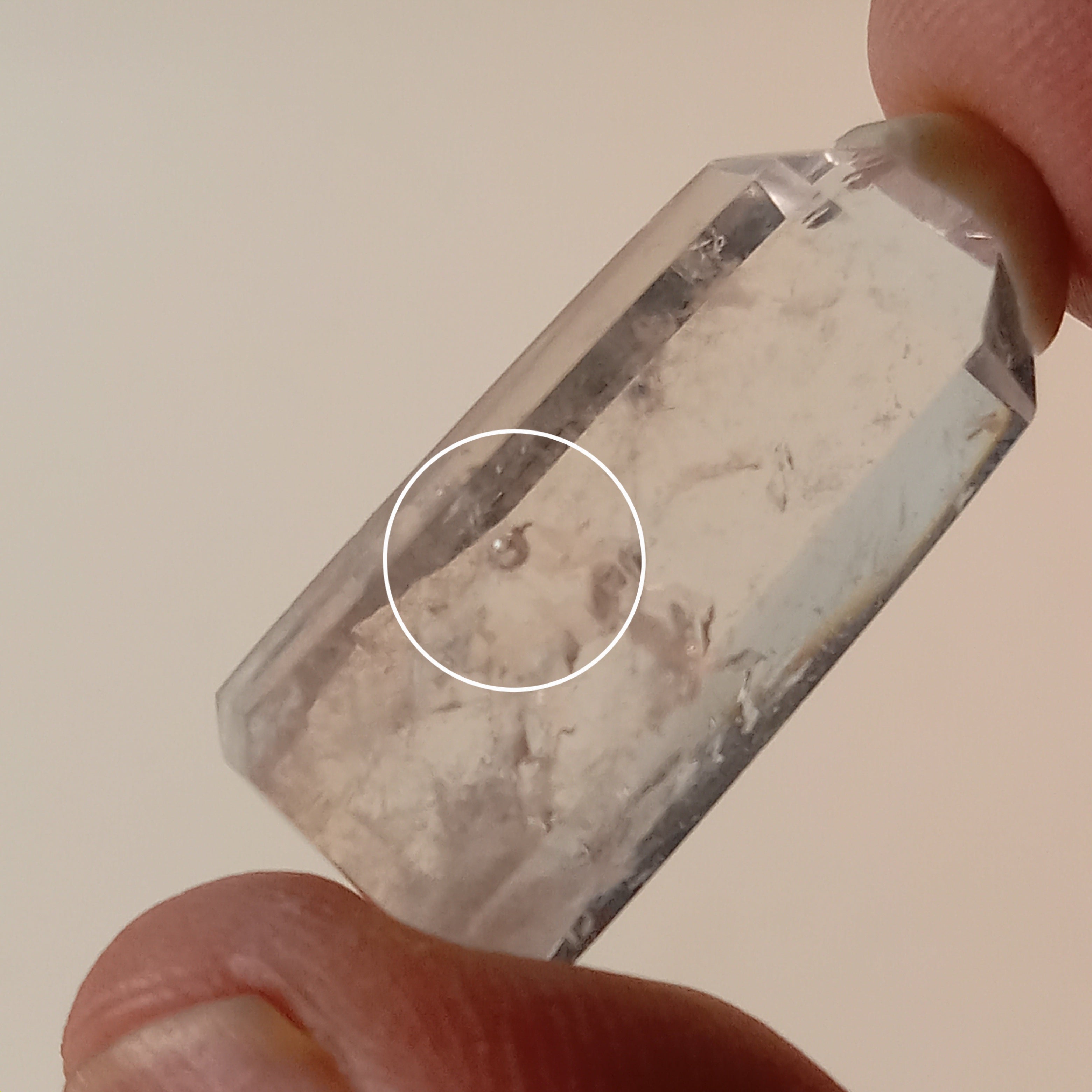 Enhydro Clear Quartz Tower | Moving Bubble Quartz Crystal | Polished Collector Specimen