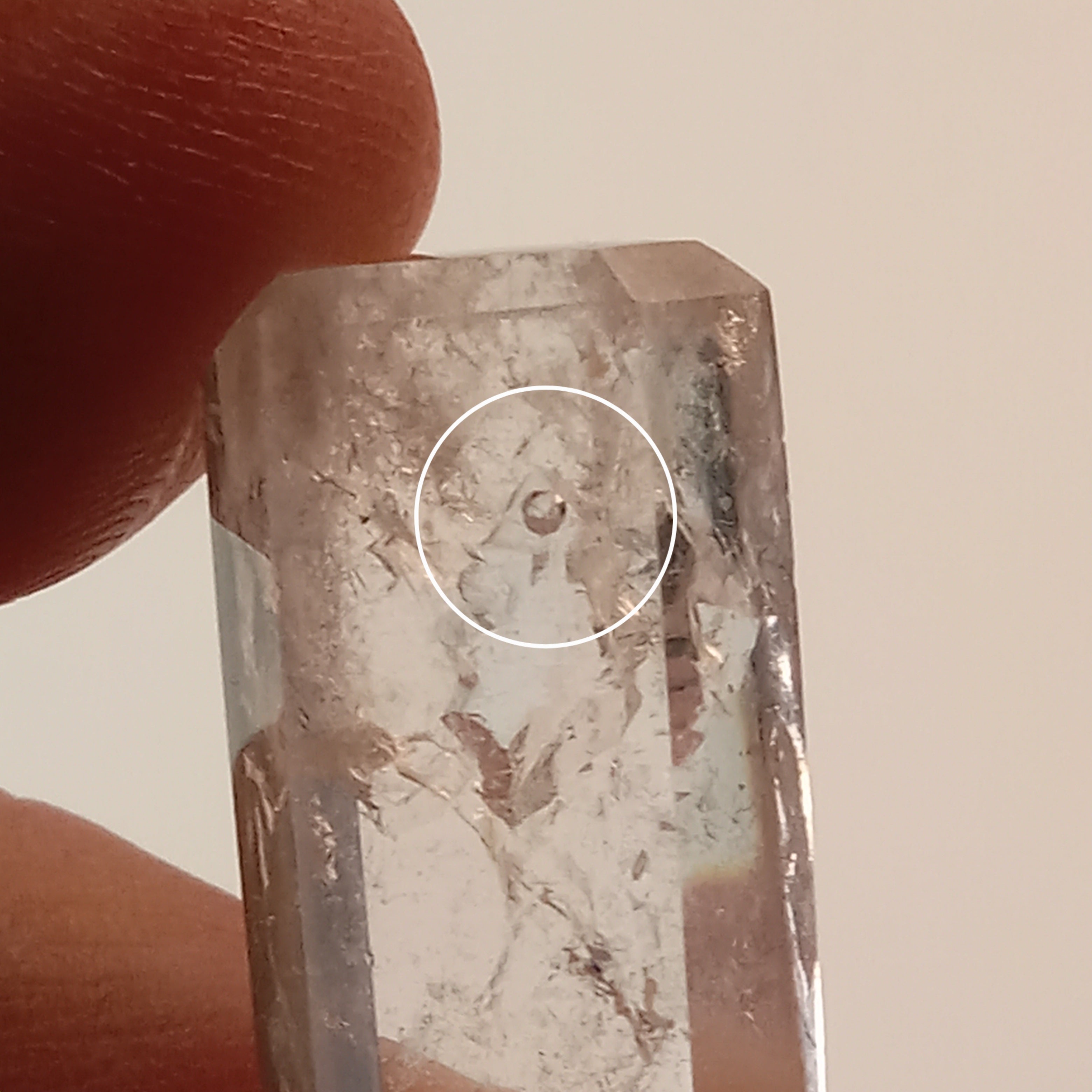 Enhydro Clear Quartz Tower | Moving Bubble Quartz Crystal | Polished Collector Specimen