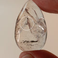 Enhydro Clear Quartz Tear Drop | Moving Bubble & Moving Sand | Collector Quartz Specimen