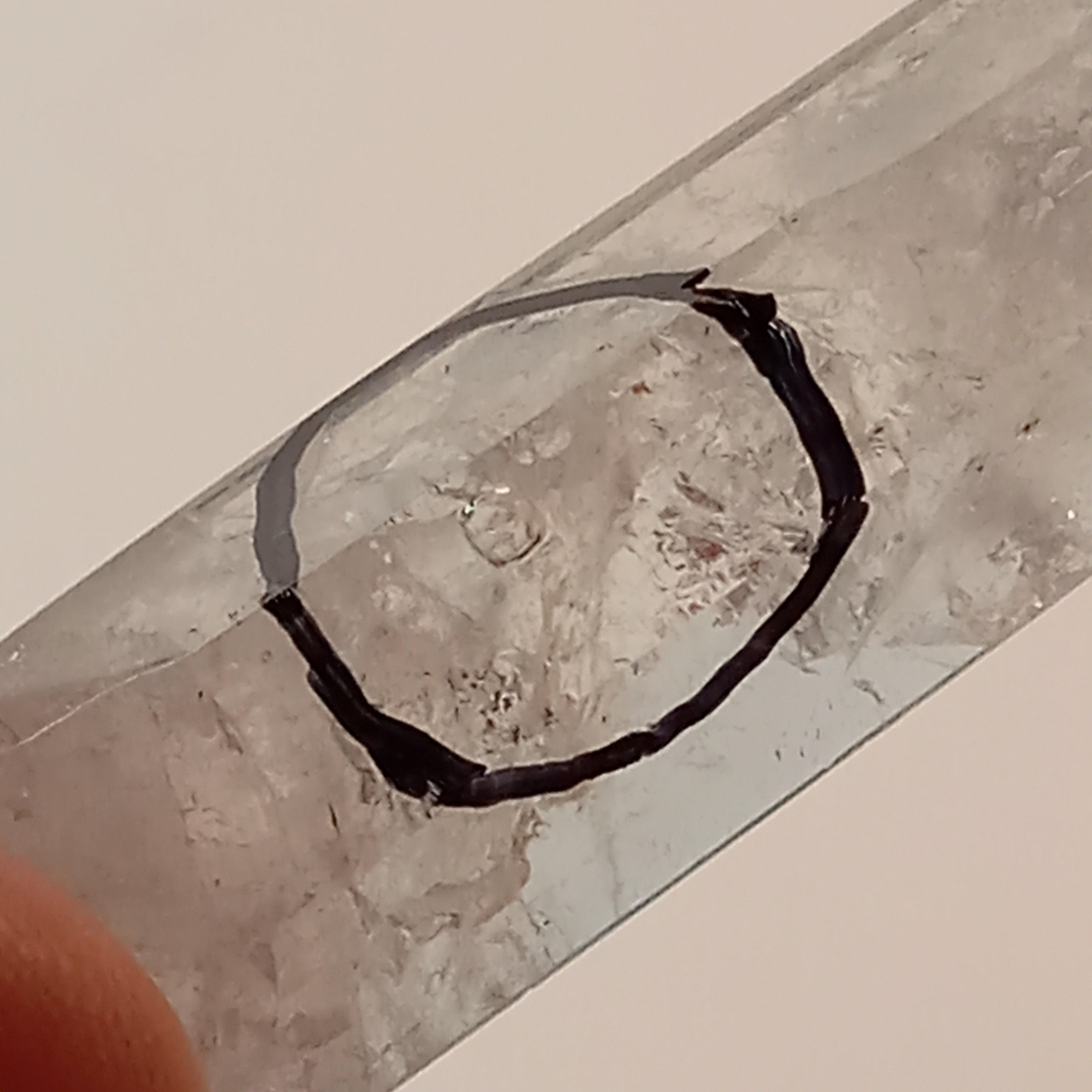 Enhydro Clear Quartz Crystal Point | Moving Bubble Quartz | Polished Collector Specimen