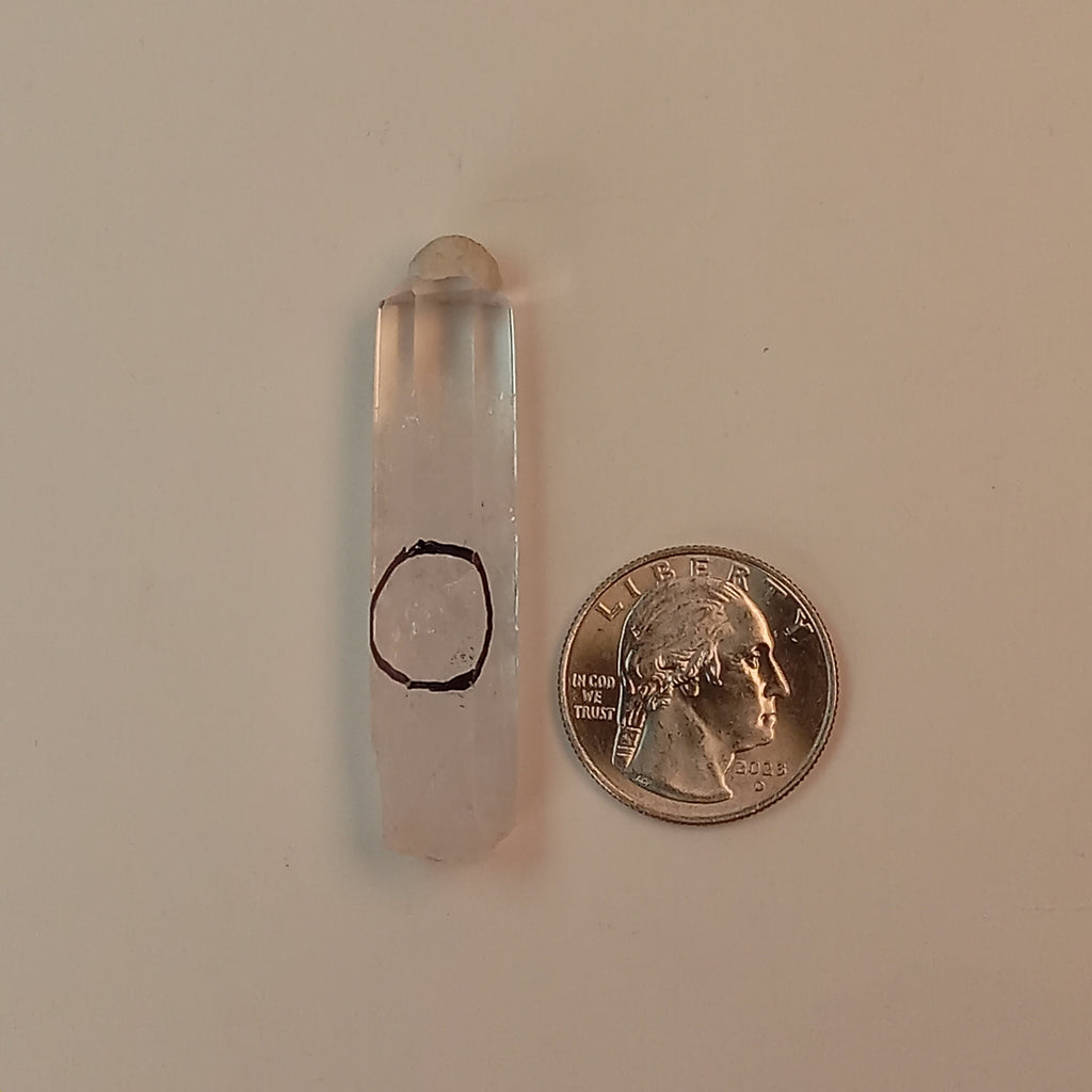 Enhydro Clear Quartz Crystal Point | Moving Bubble Quartz | Polished Collector Specimen