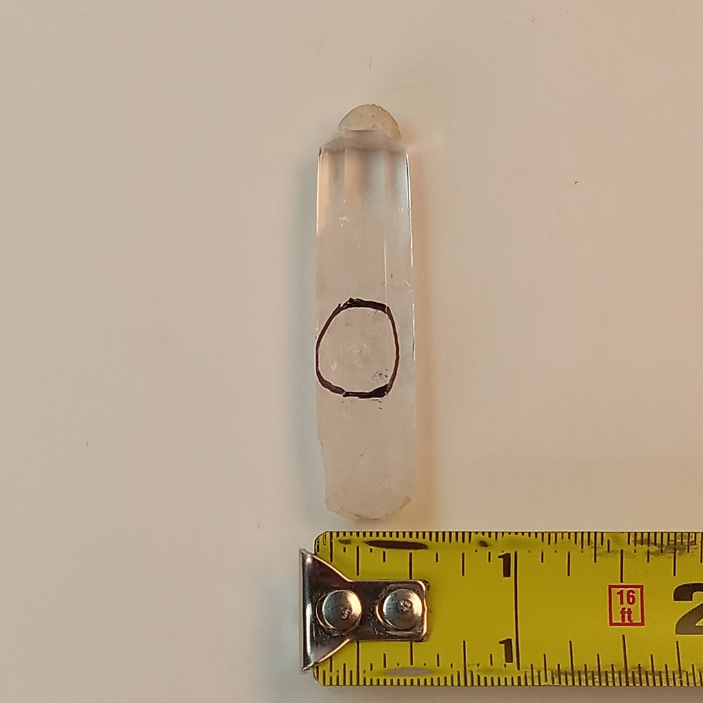 Enhydro Clear Quartz Crystal Point | Moving Bubble Quartz | Polished Collector Specimen