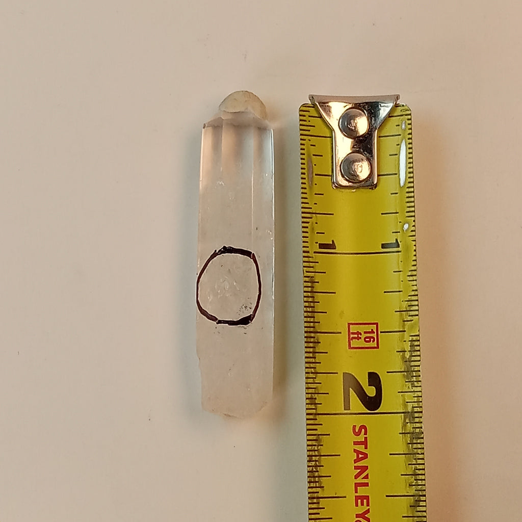 Enhydro Clear Quartz Crystal Point | Moving Bubble Quartz | Polished Collector Specimen