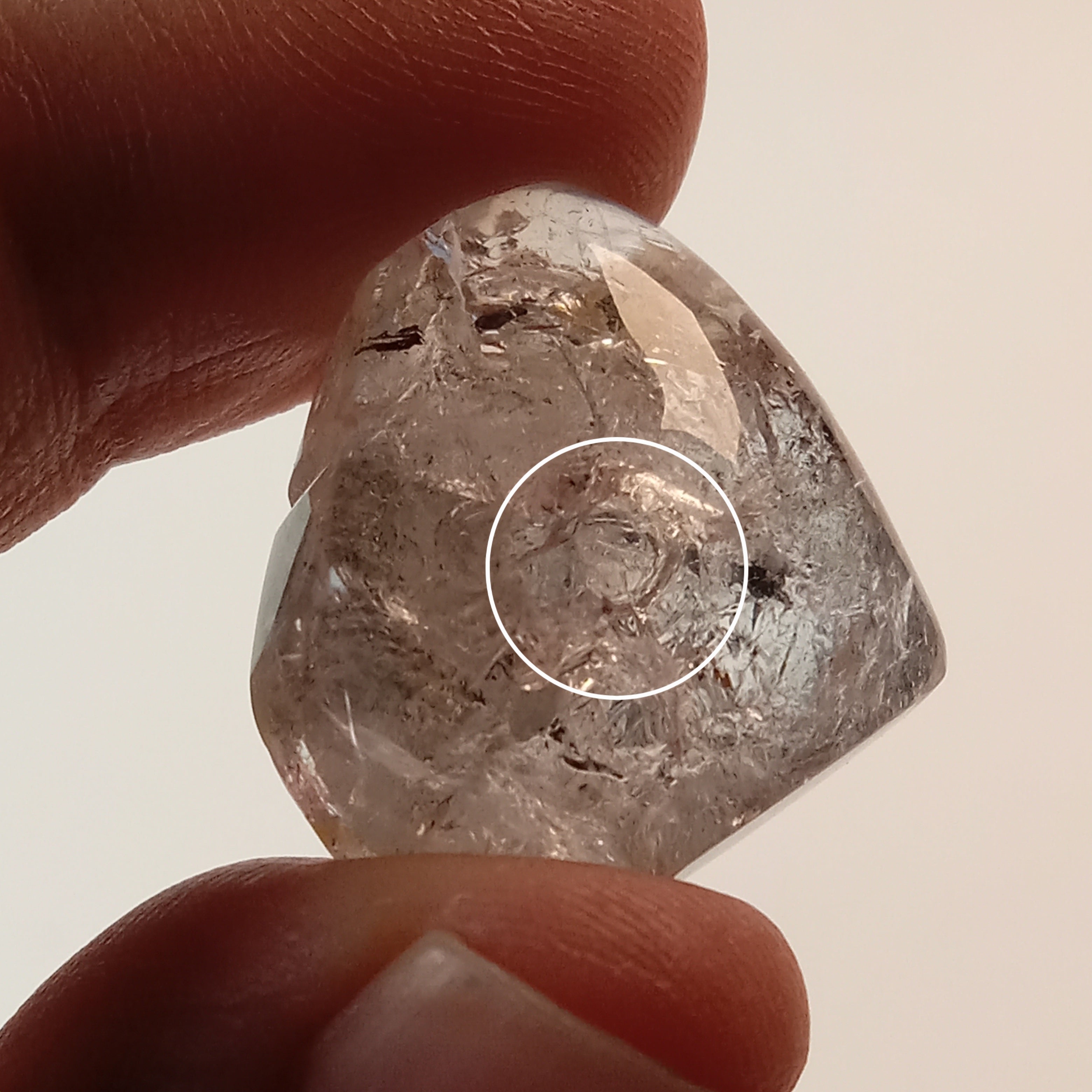 Enhydro Clear Quartz Heart | Large Moving Bubble Quartz | Polished Collector Crystal