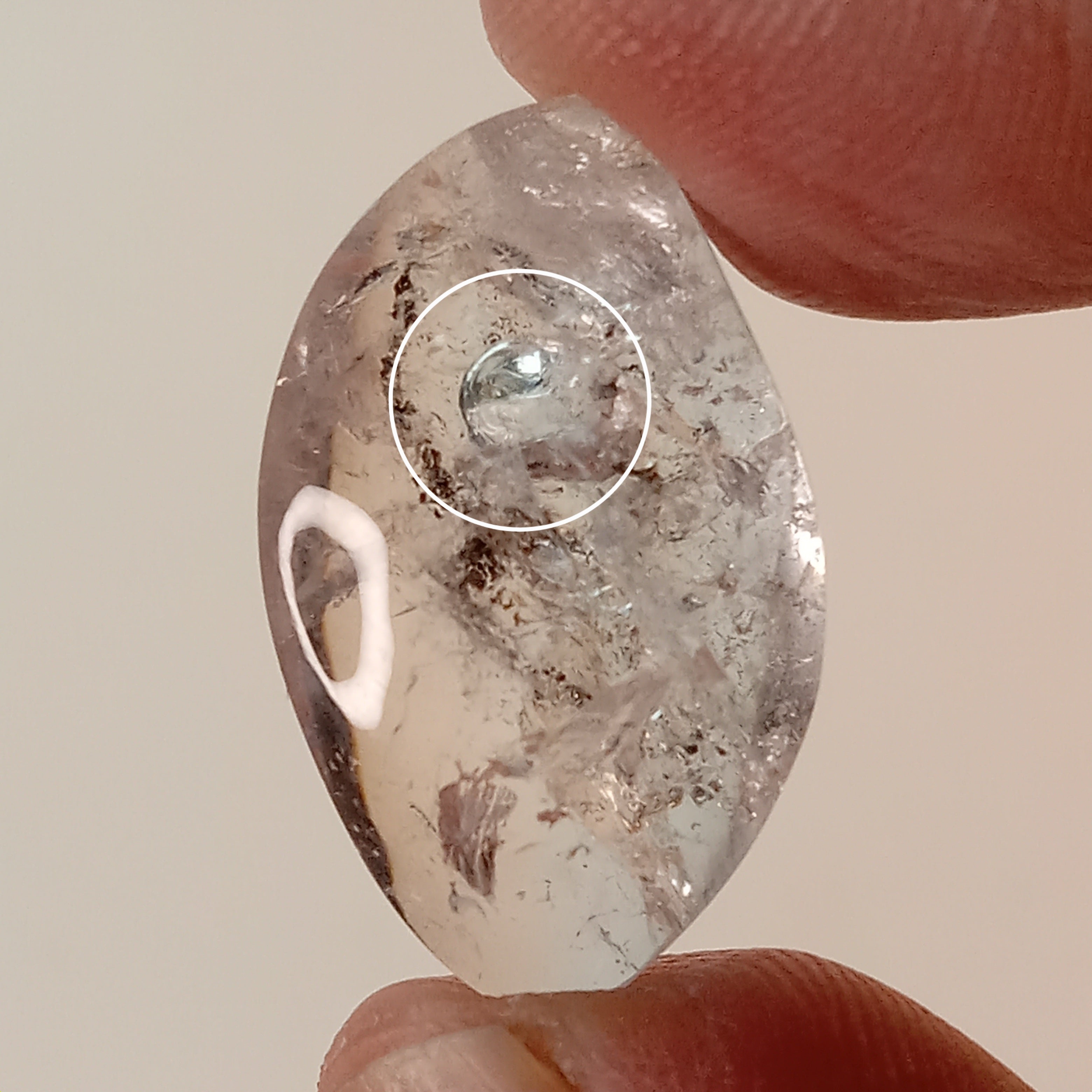Enhydro Clear Quartz Freeform | Large Moving Bubble | Polished Collector Crystal