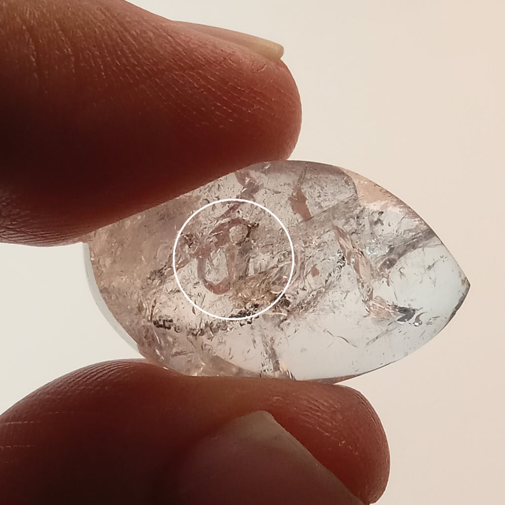 Enhydro Clear Quartz Freeform | Large Moving Bubble | Polished Collector Crystal